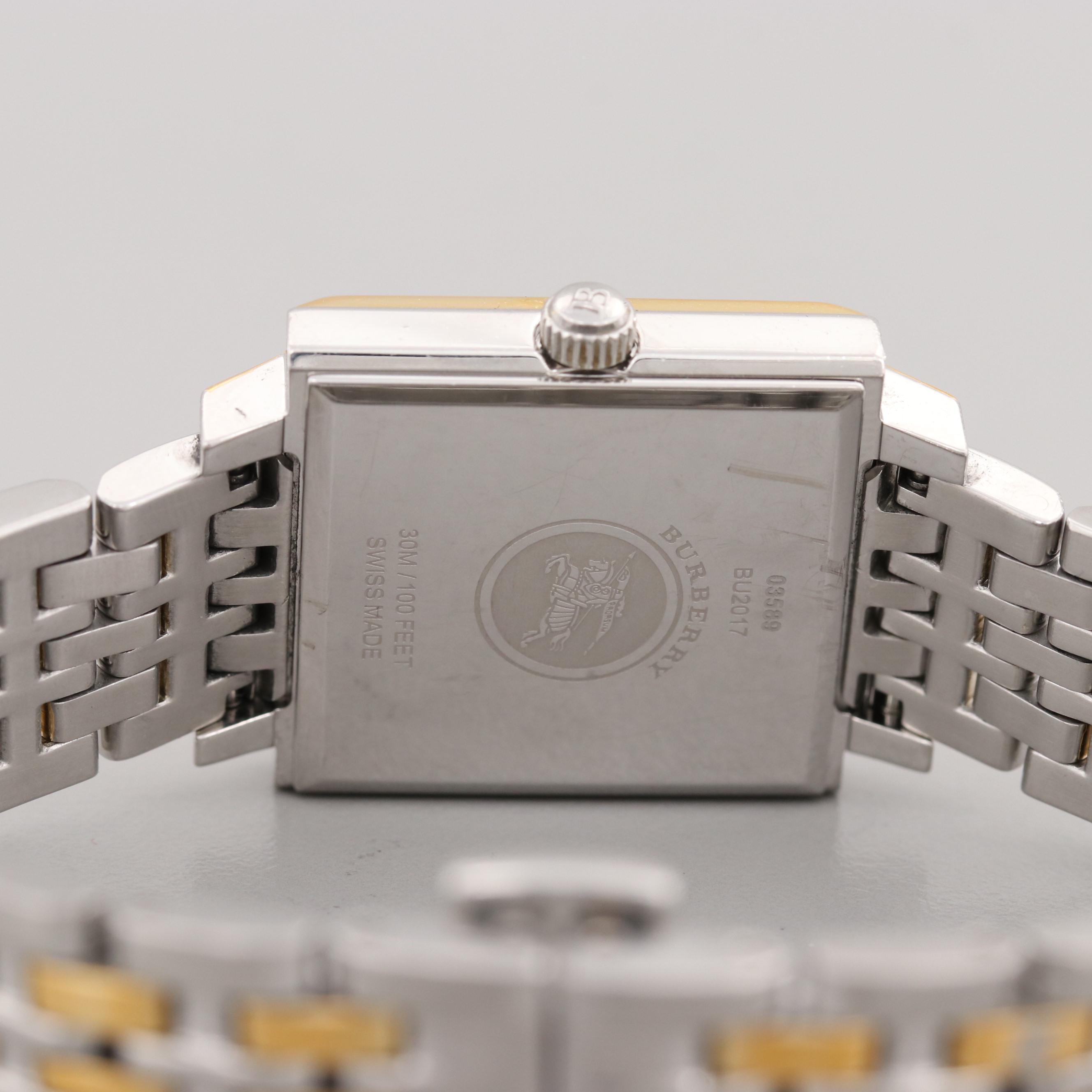 Burberry Stainless Steel Two Tone Watch