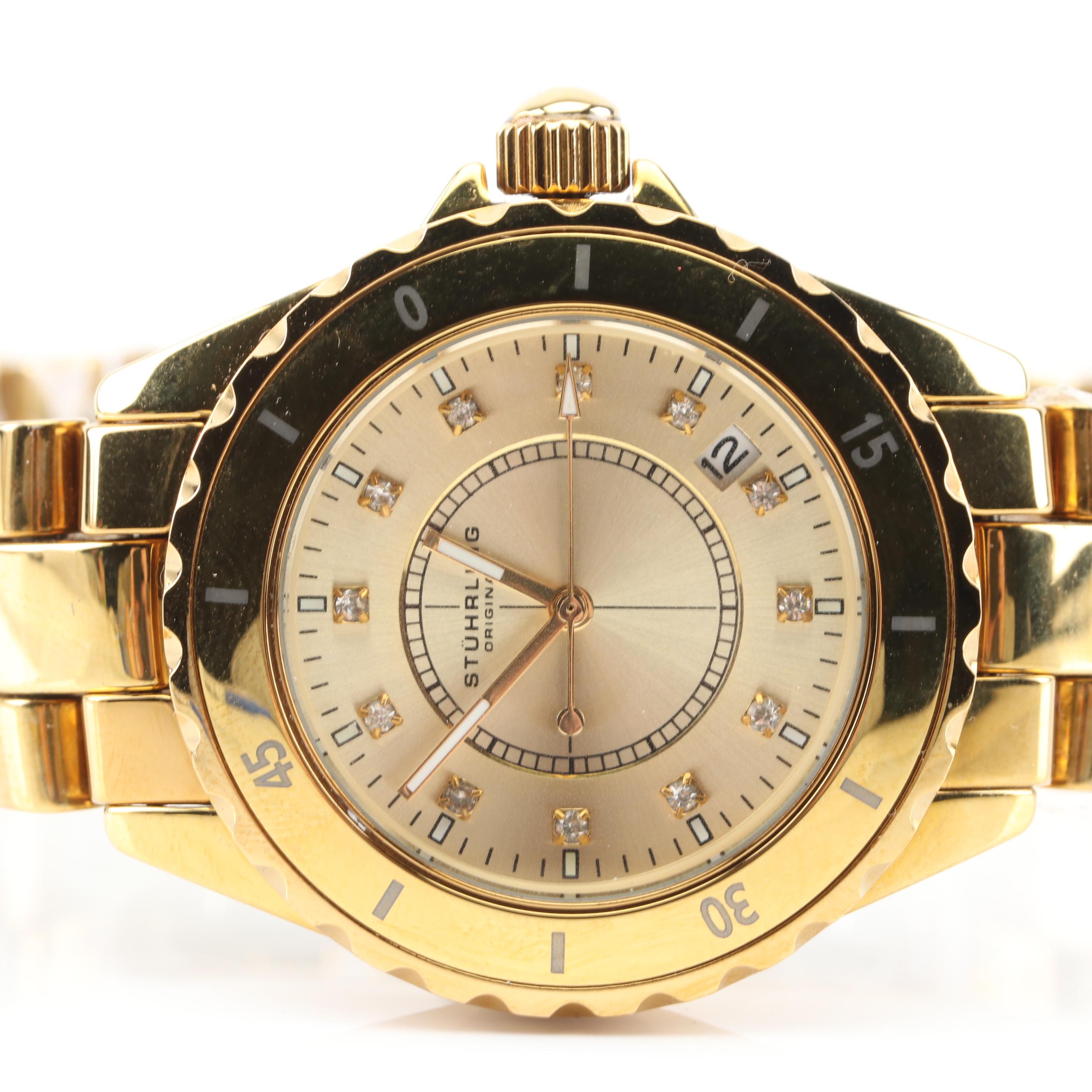 Stührling Gold Tone Watch
