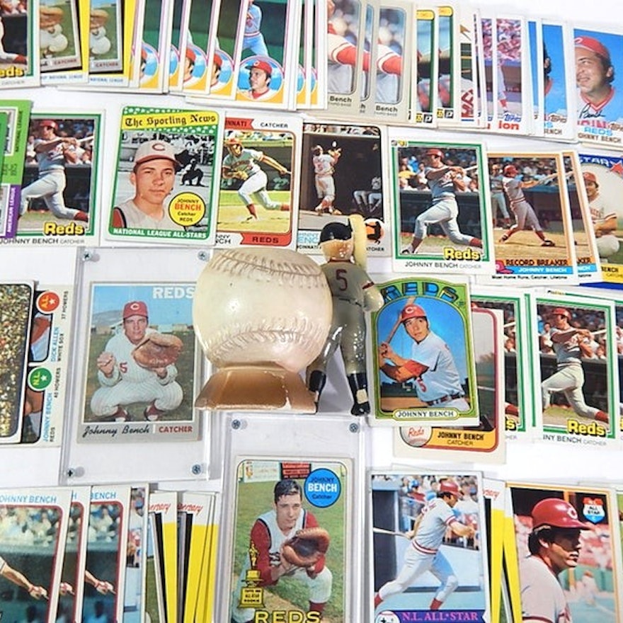 (HOF) Johnny Bench Baseball Cards, 1968 to 1974