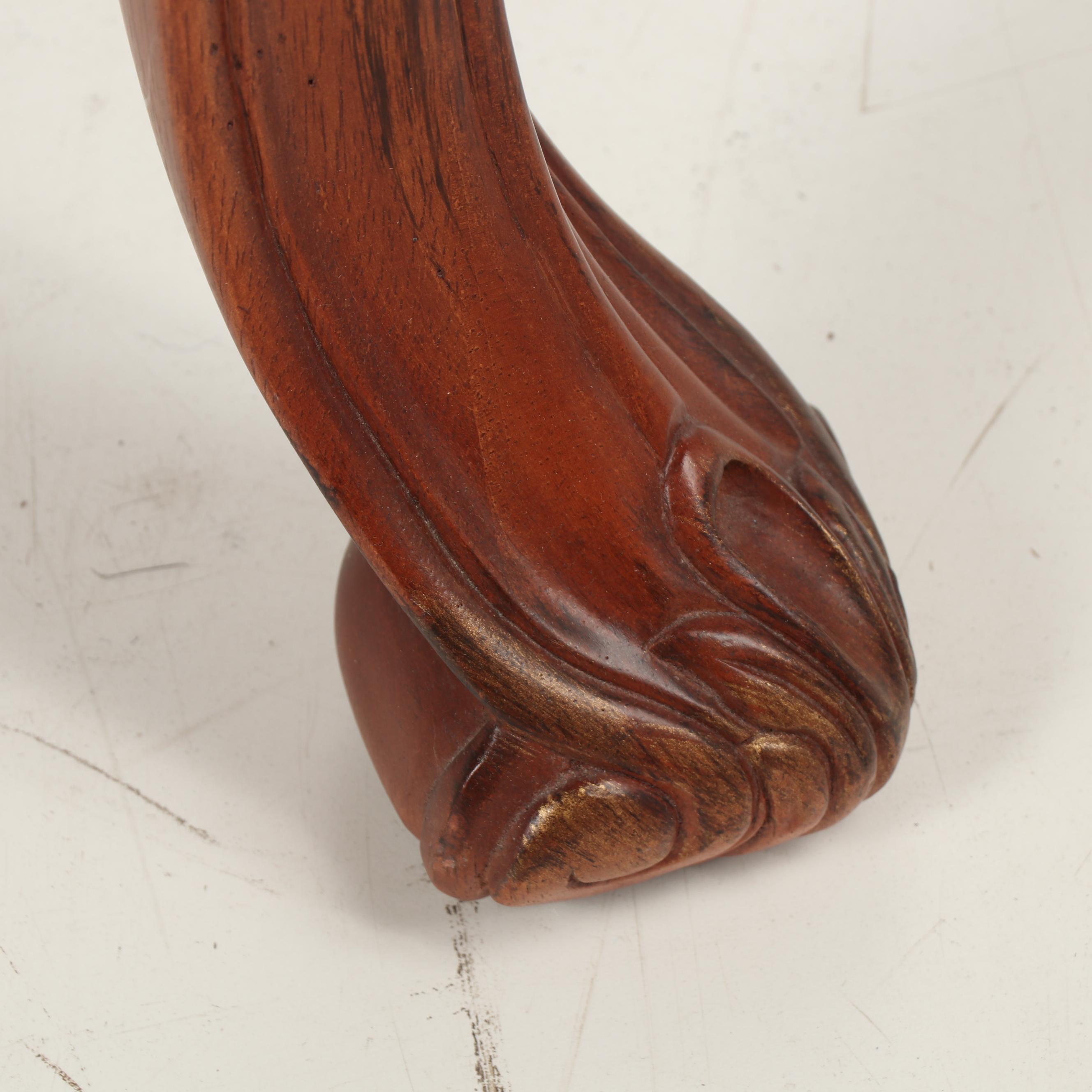 Rococo-Style Parquetry and Carved Dining Table, Contemporary