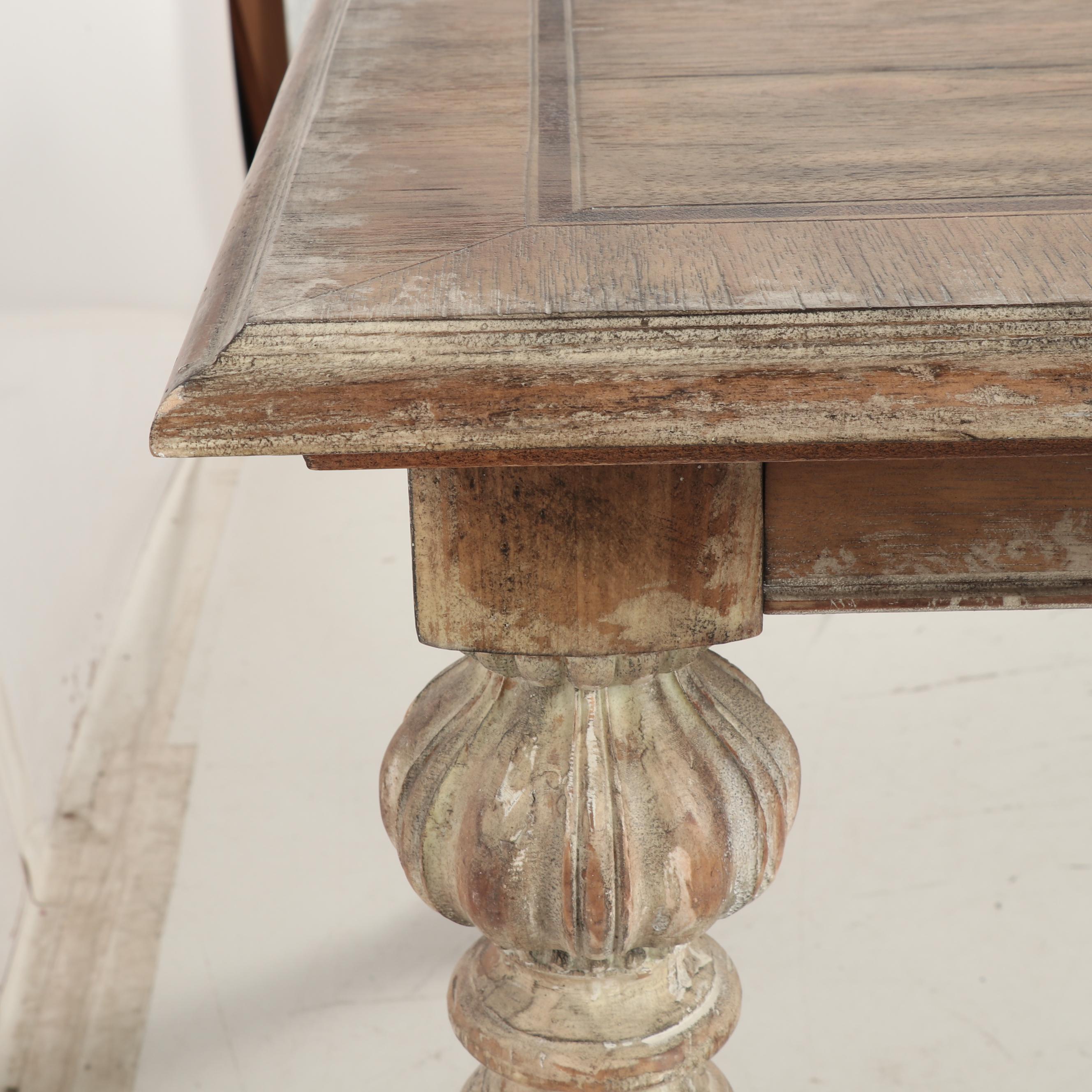 Contemporary Hooker Distressed Wooden Dining Table