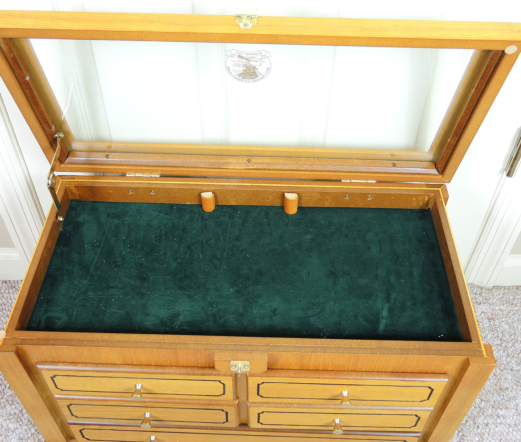 North American Hunting Club Wooden Knife Cabinet