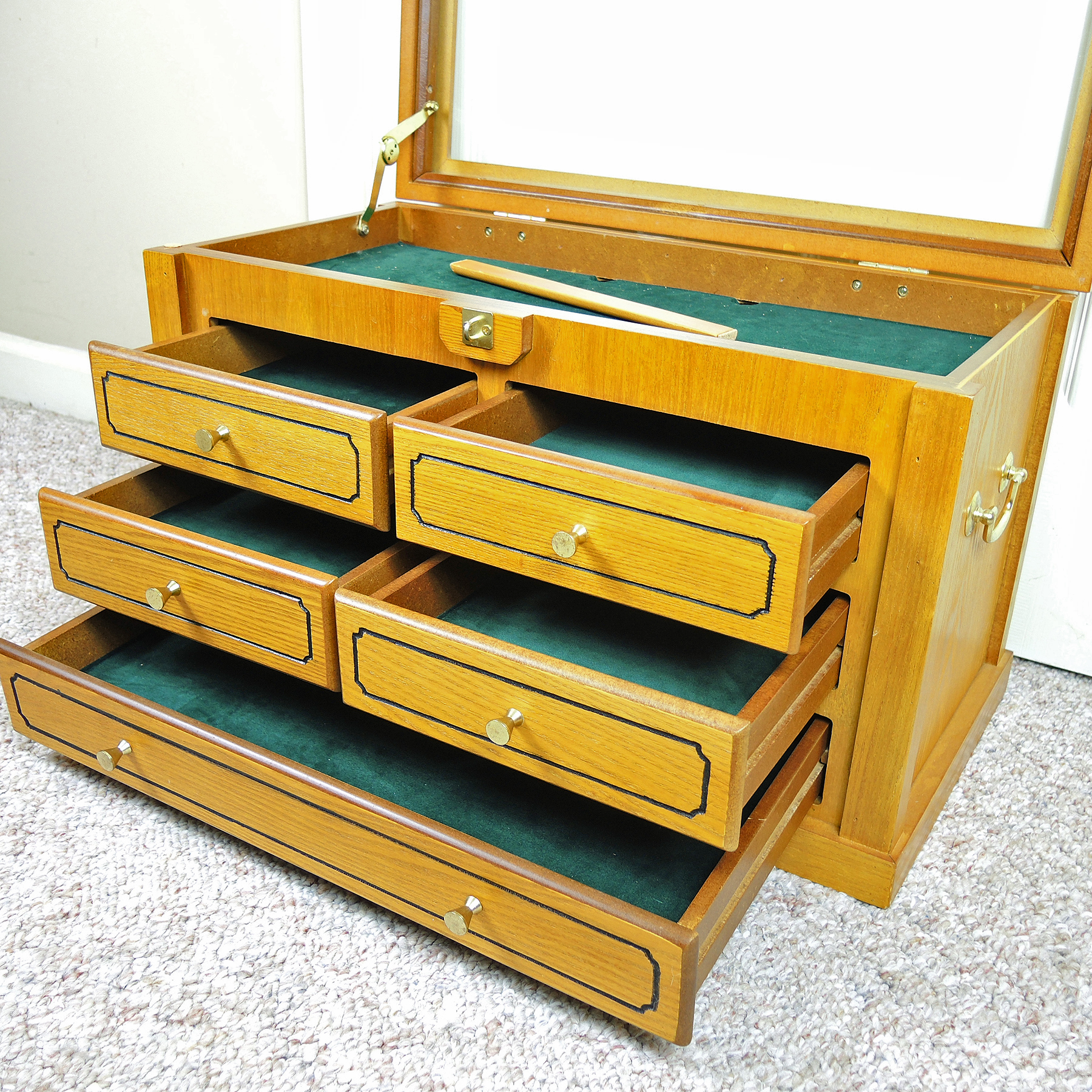 North American Hunting Club Wooden Knife Cabinet