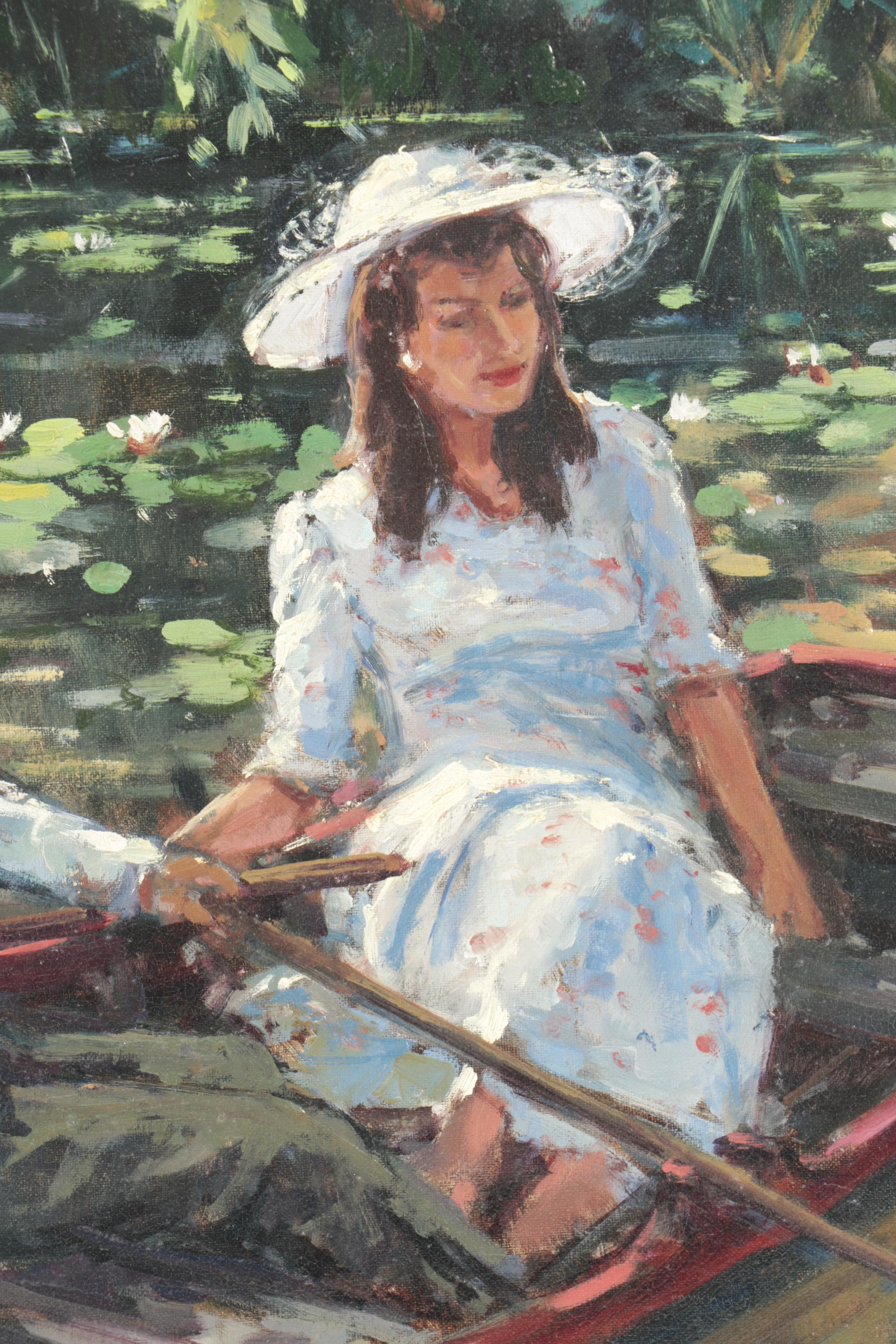 Hennie DeKorte Oil Painting "Romantic Boat Ride"