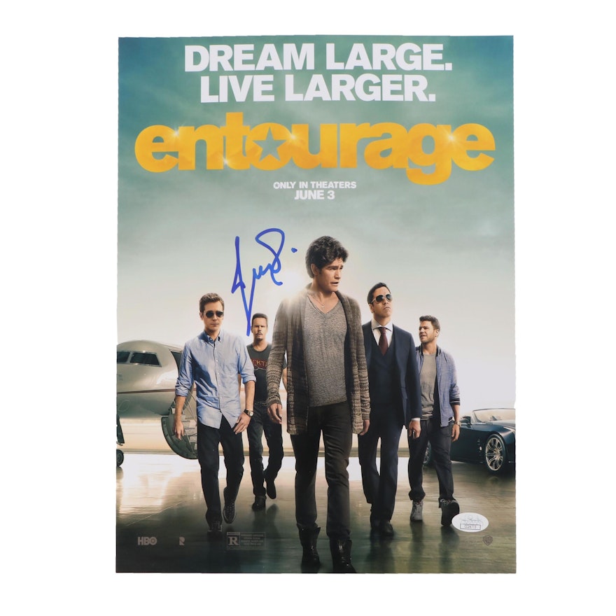 Jeremy Piven Autographed "Entourage" Movie Poster JSA COA