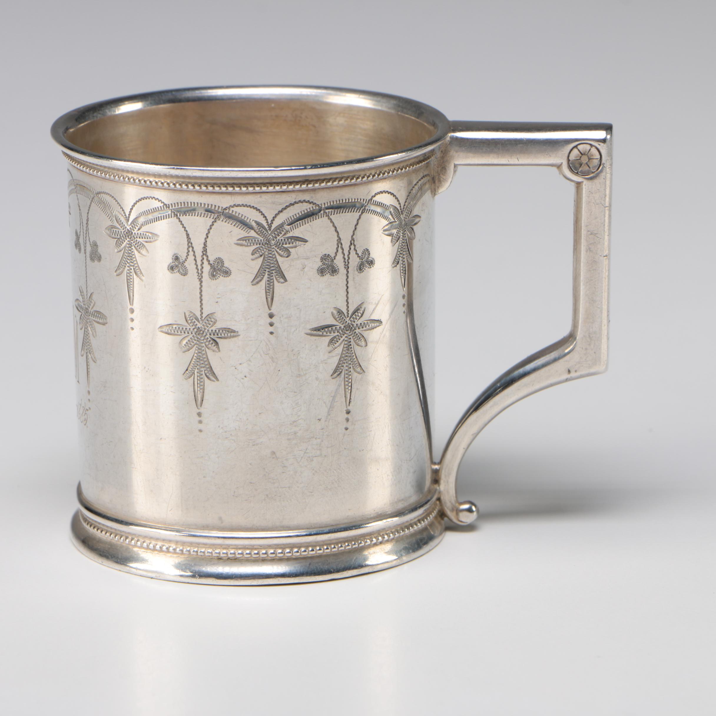 Gorham Sterling Silver Baby Cup, 1872