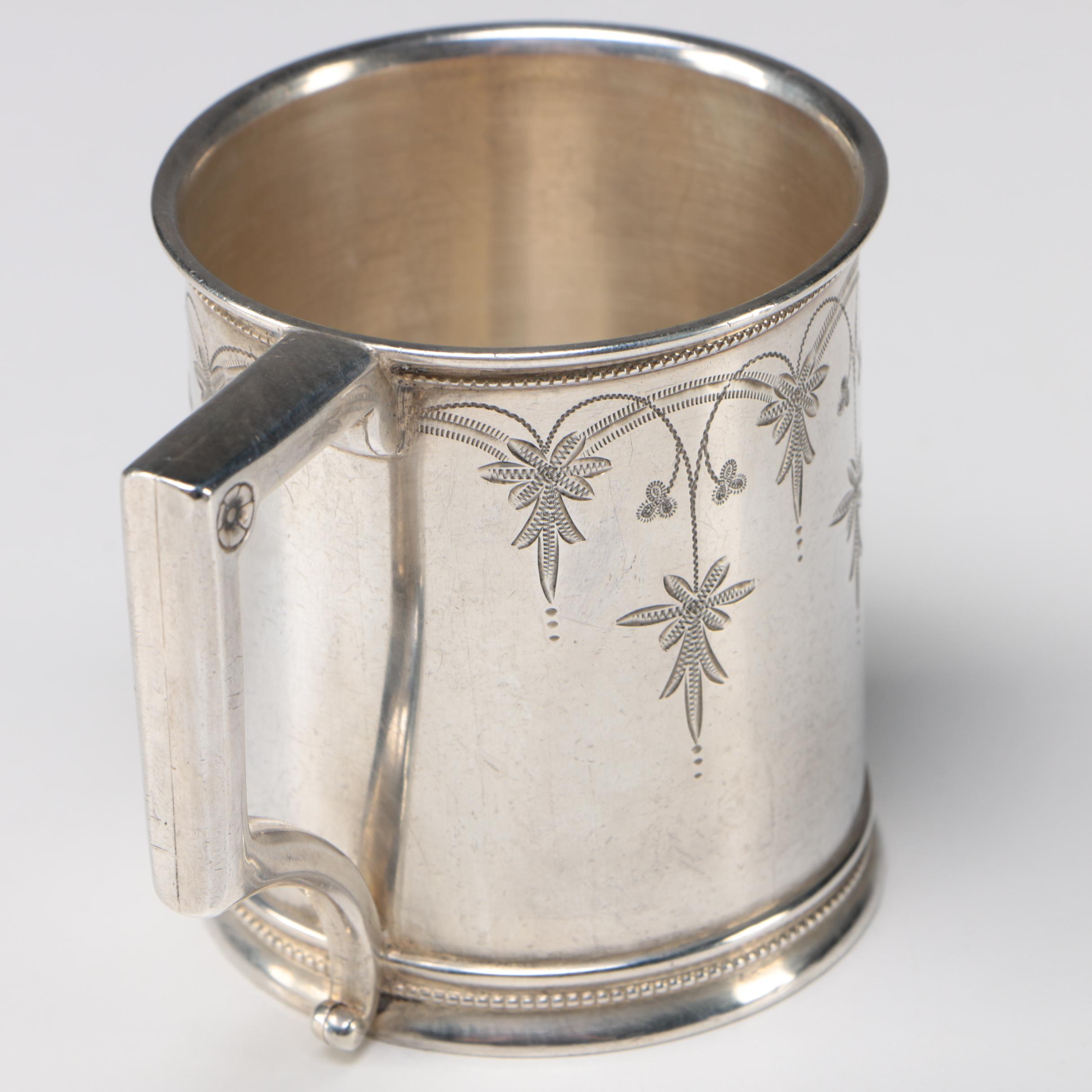 Gorham Sterling Silver Baby Cup, 1872