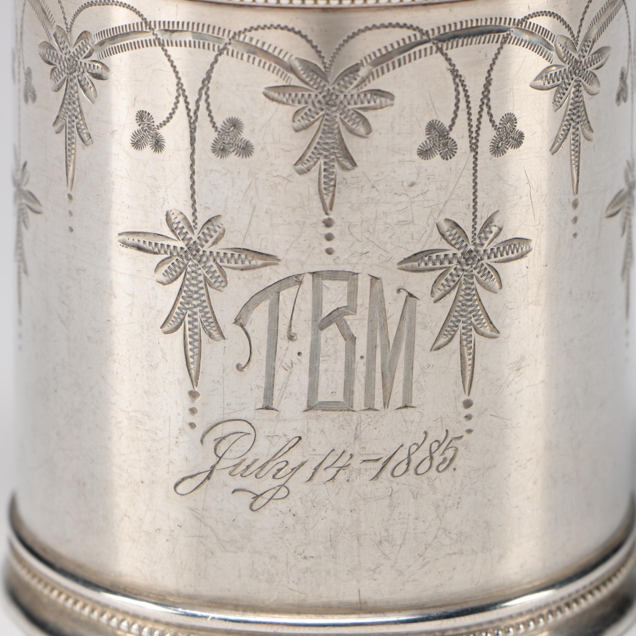 Gorham Sterling Silver Baby Cup, 1872