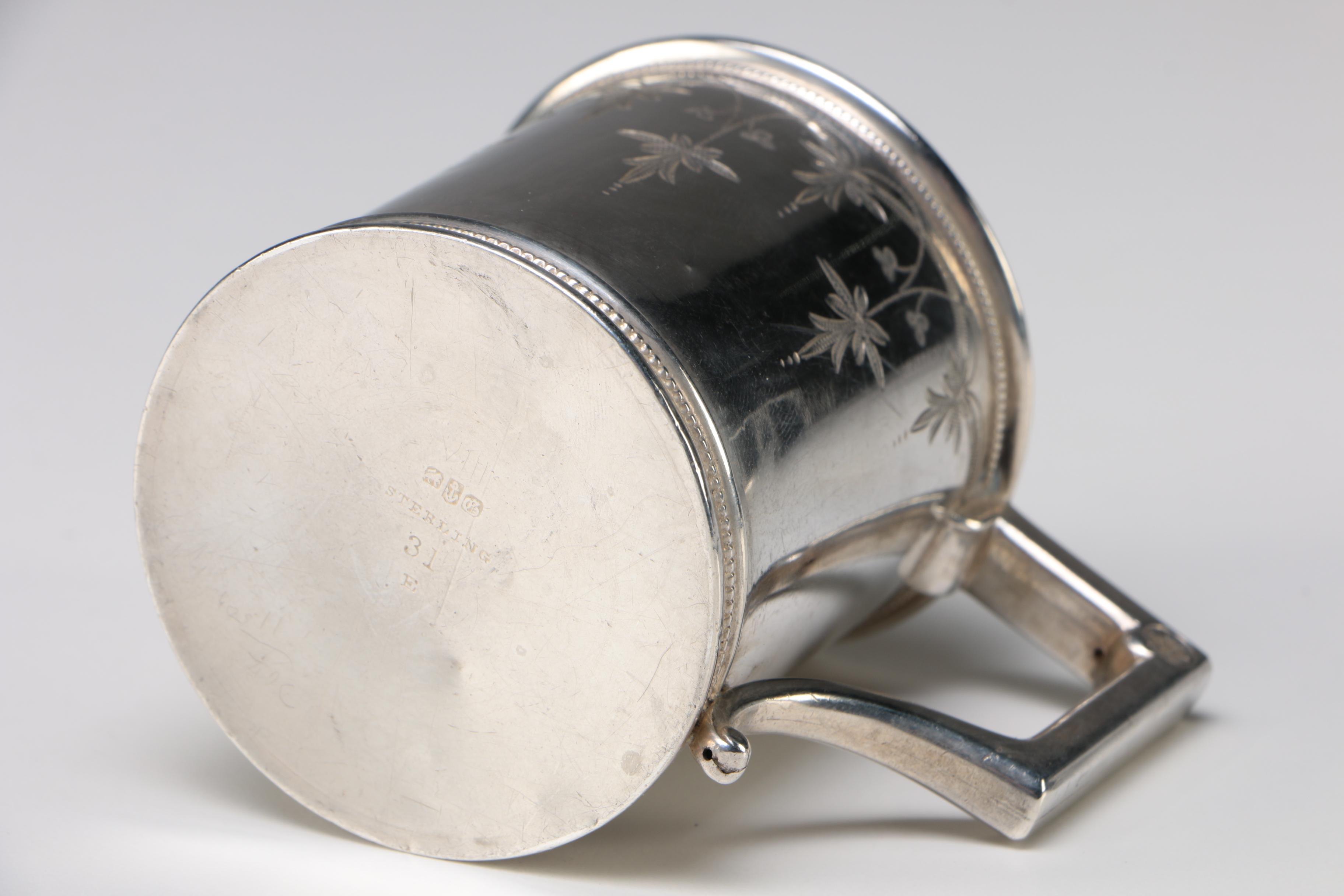 Gorham Sterling Silver Baby Cup, 1872