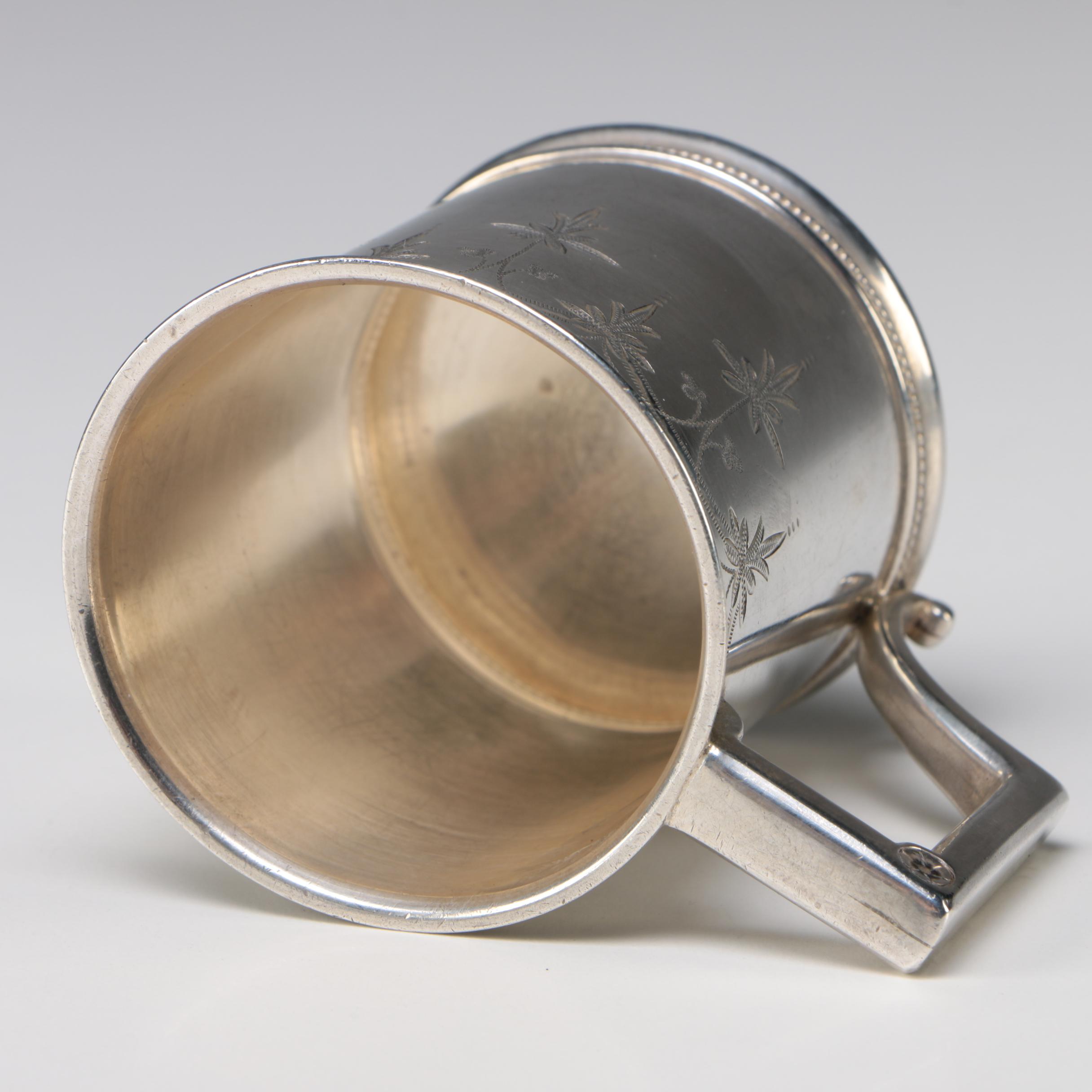 Gorham Sterling Silver Baby Cup, 1872