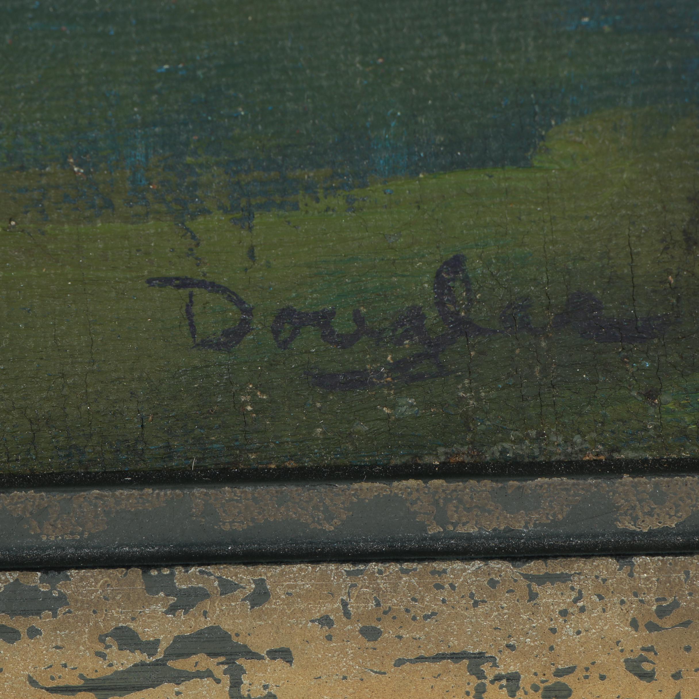 Mid 20th Century Oil Painting "Roadside"