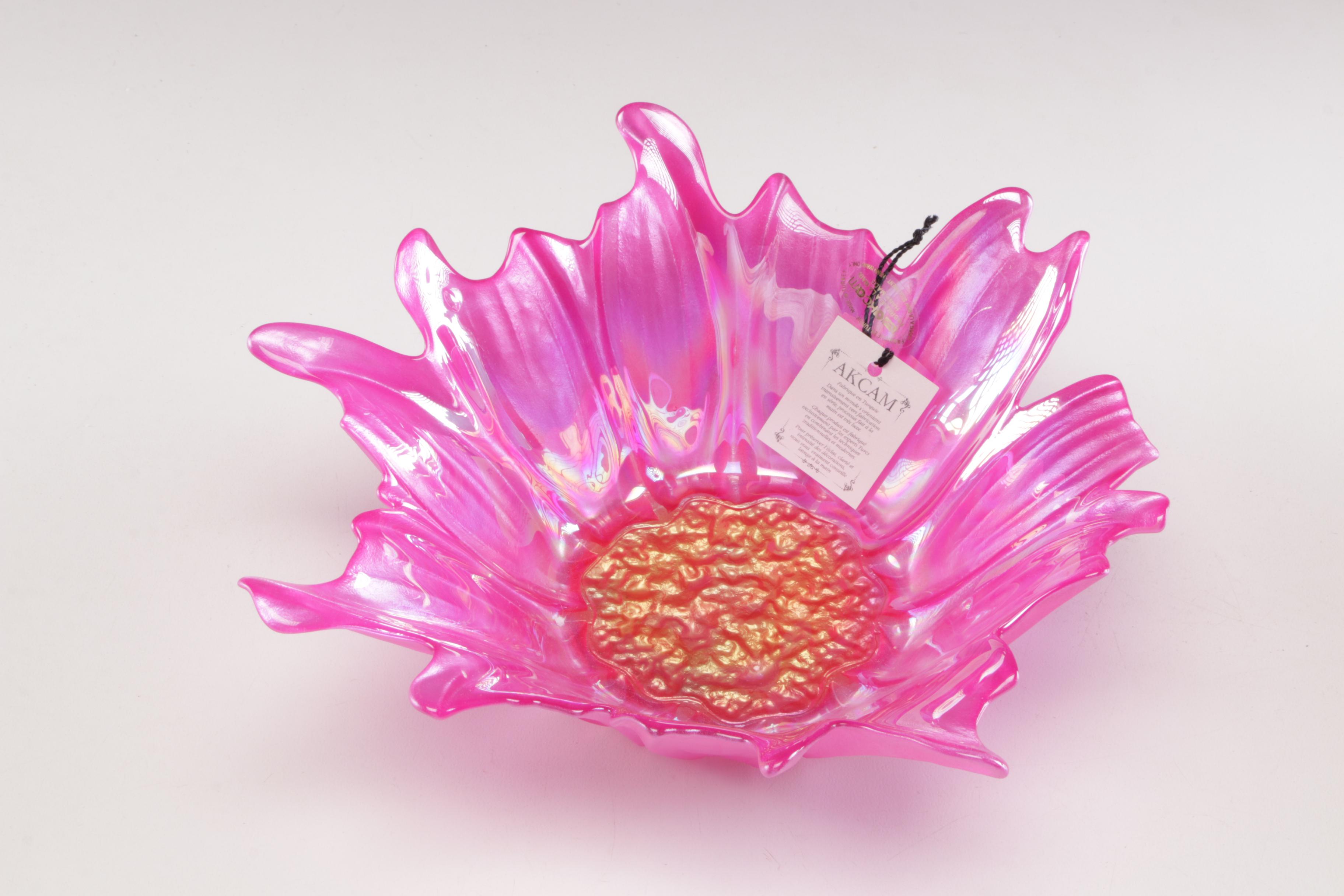 Akcam Turkish Art Glass Decorative Bowls