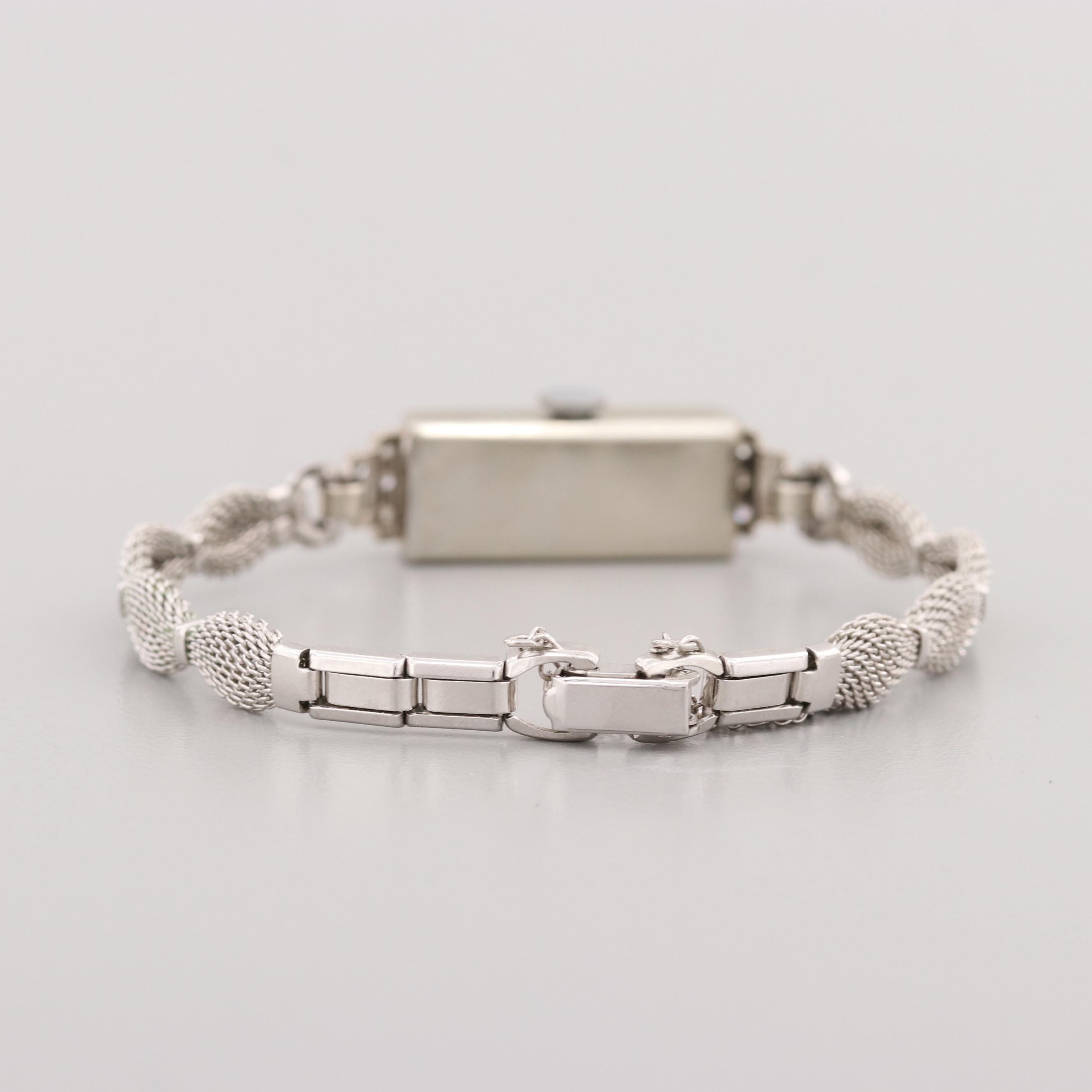 Bulova 14K White Gold Diamond Watch