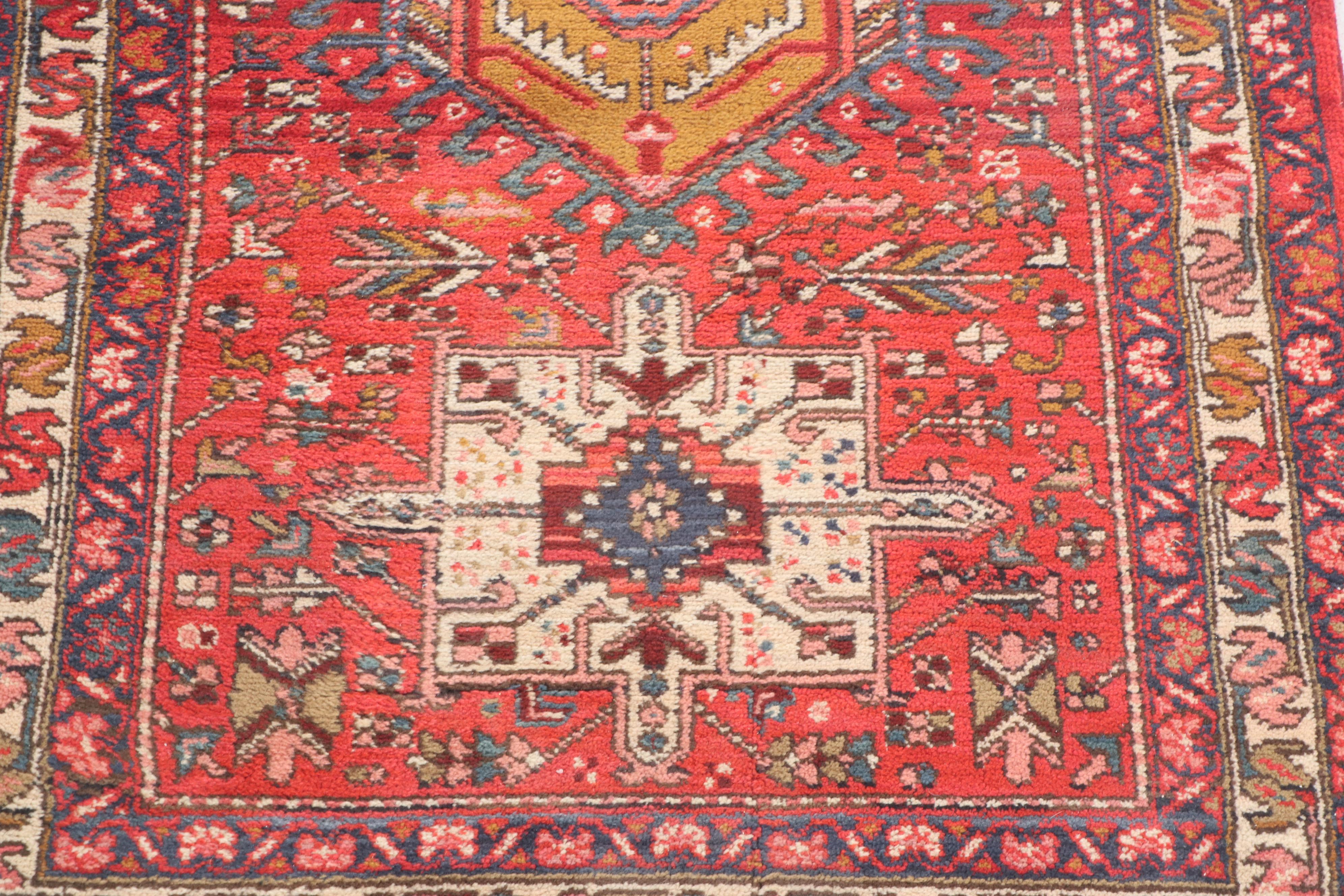 Louis de Poortere Belgian Machine Made Wool "Kadjar" Heriz Style Rug
