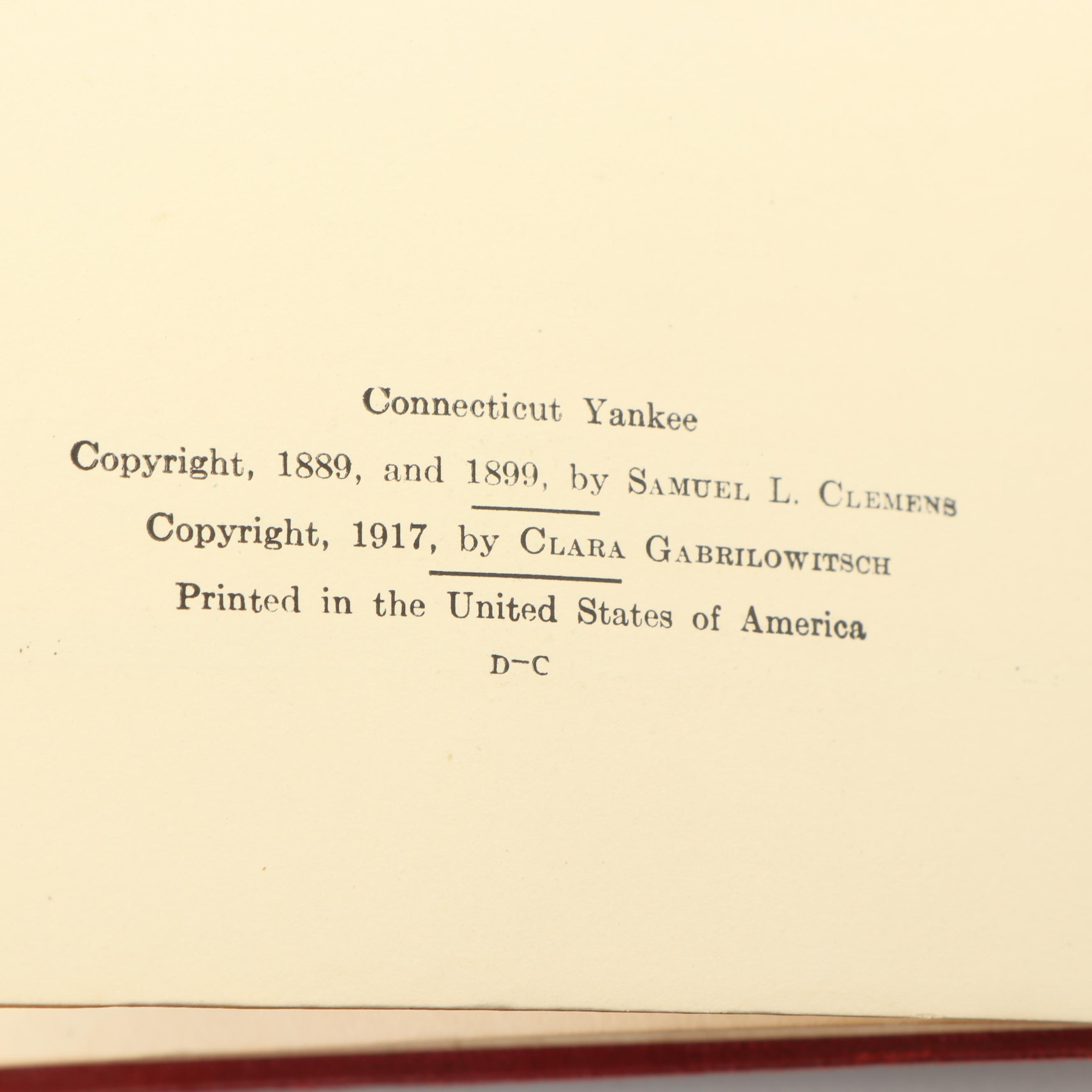 Mark Twain Book Collection, Early 20th Century
