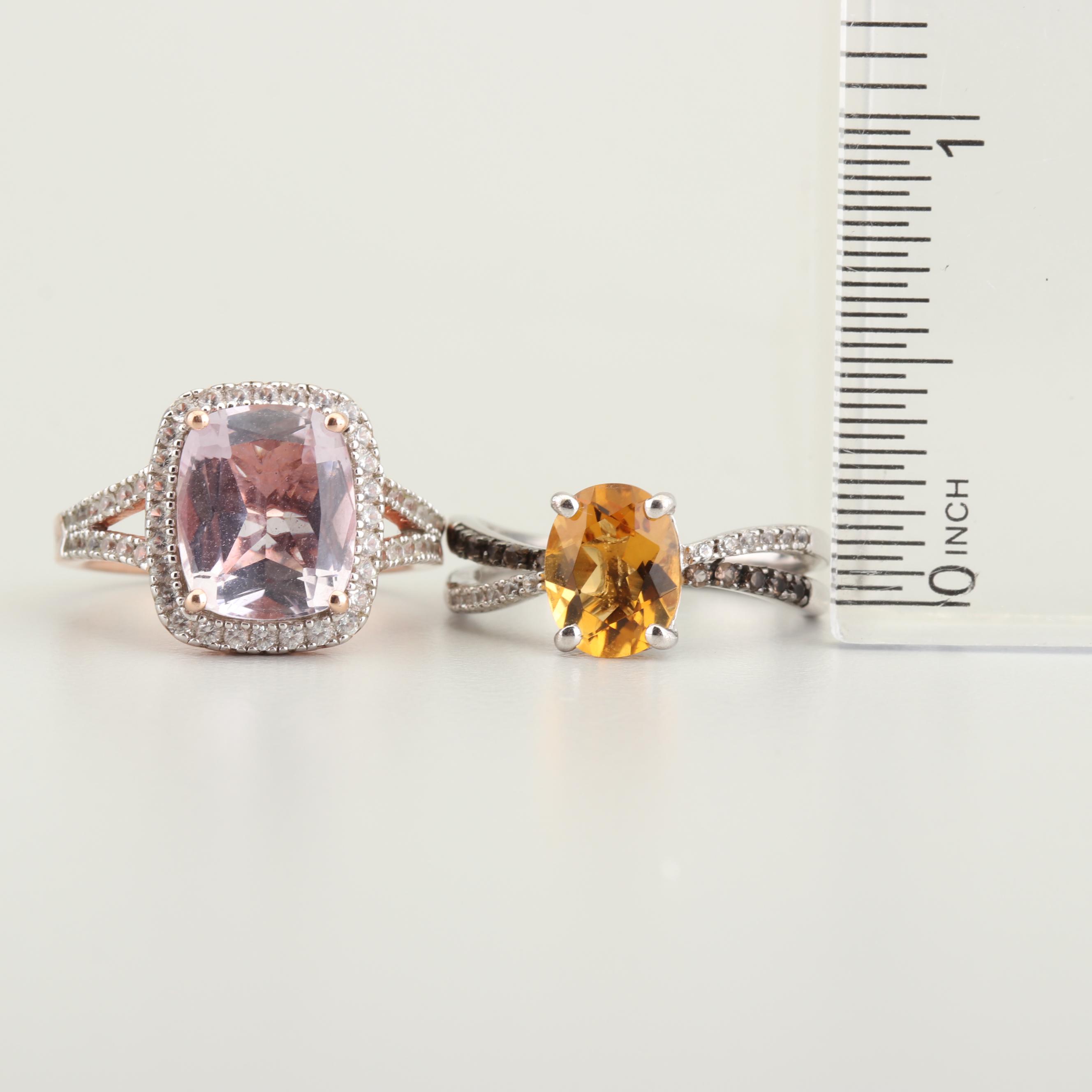 Sterling Silver Gemstone Rings