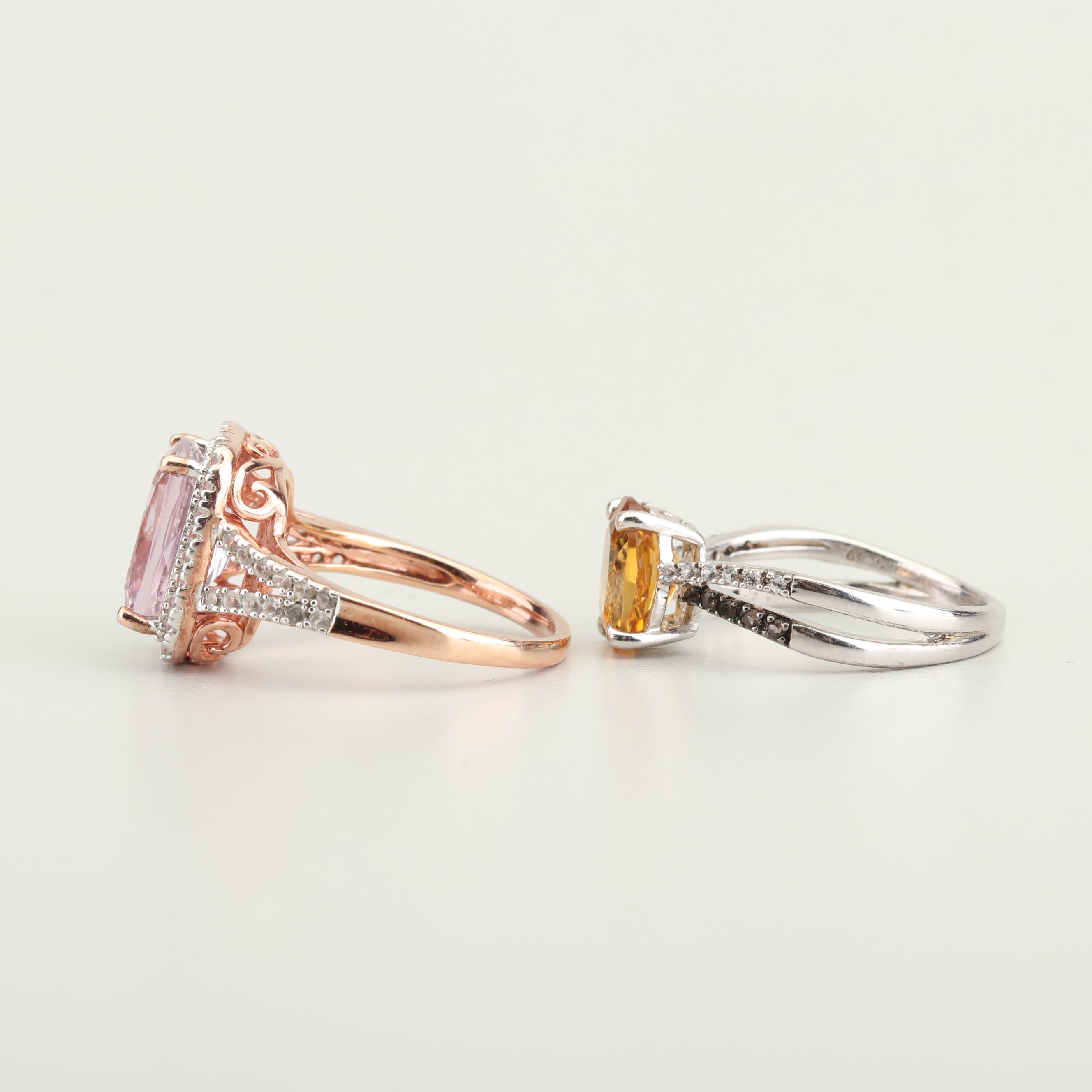 Sterling Silver Gemstone Rings
