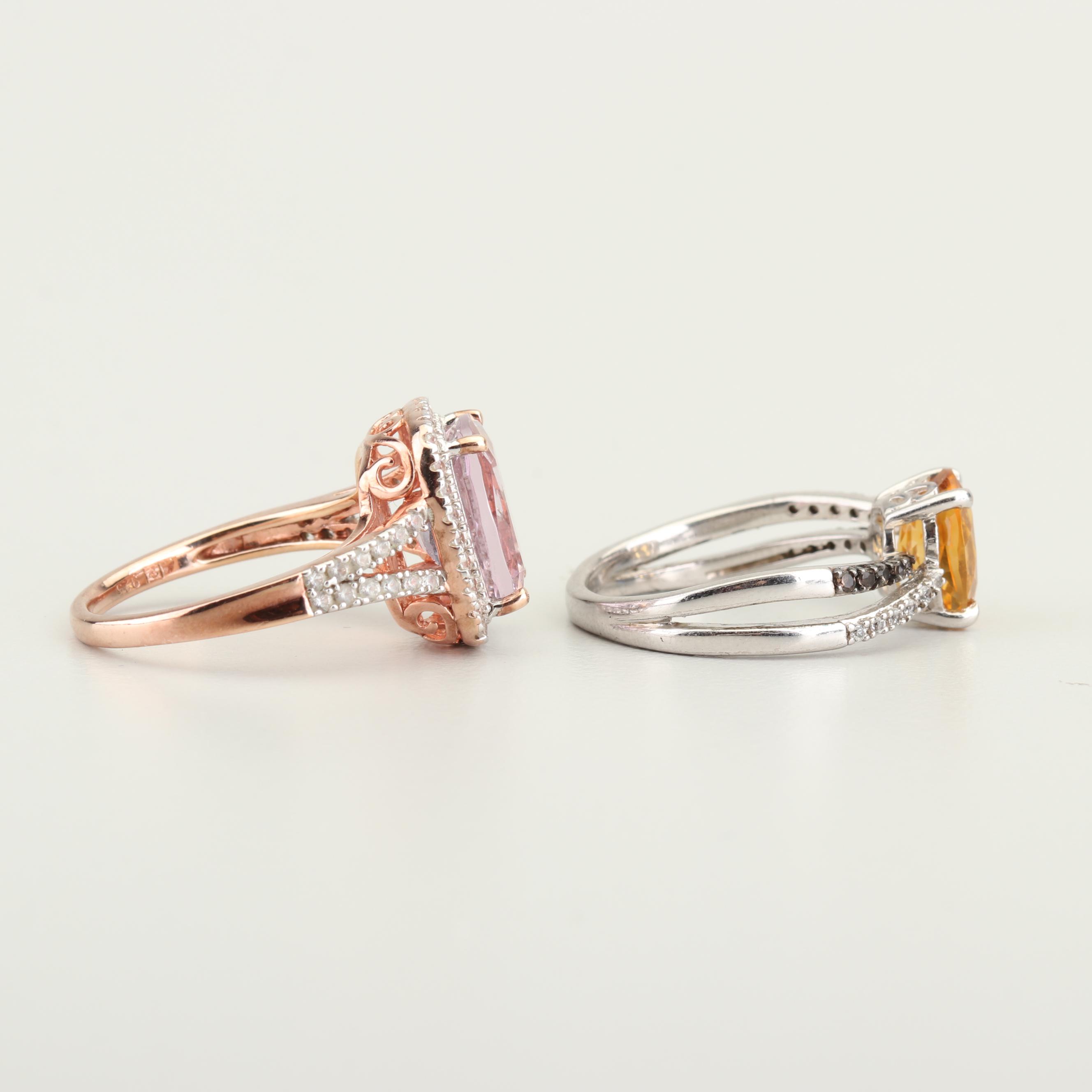 Sterling Silver Gemstone Rings