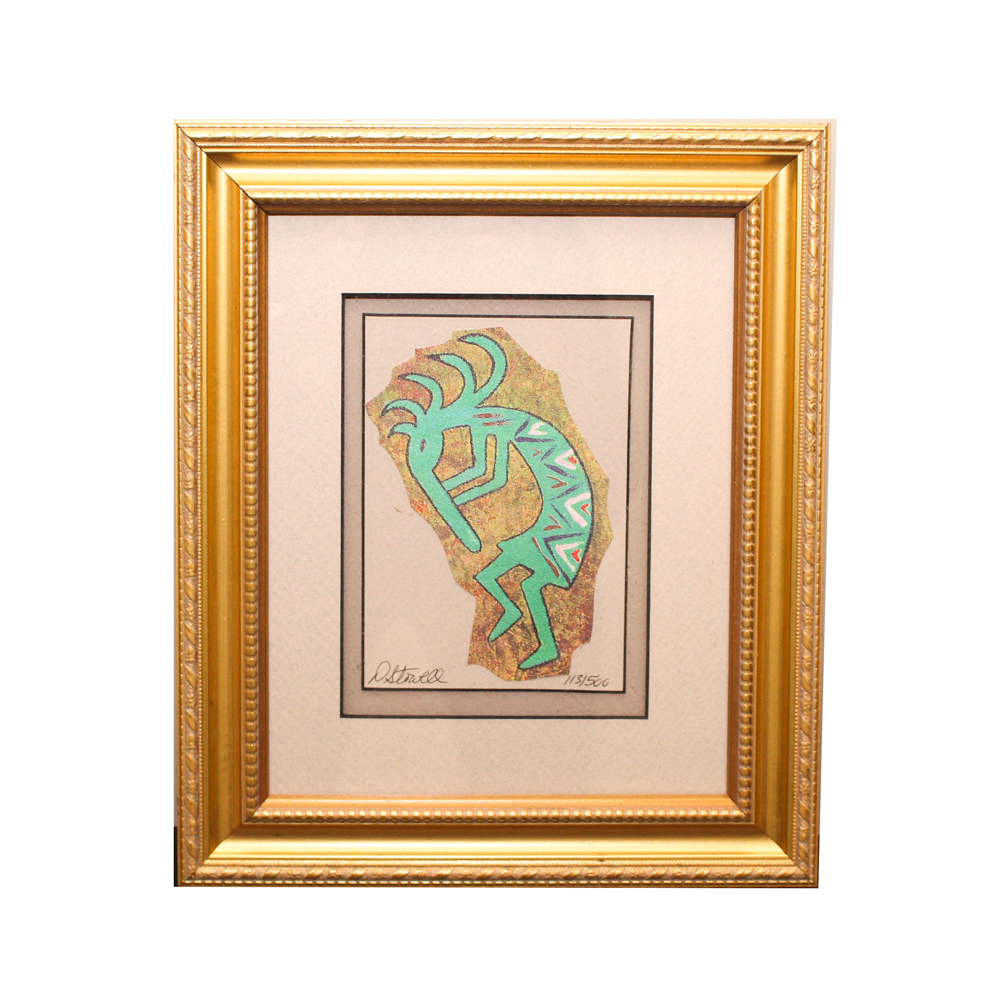 D. Stowell Serigraph of Kokopelli
