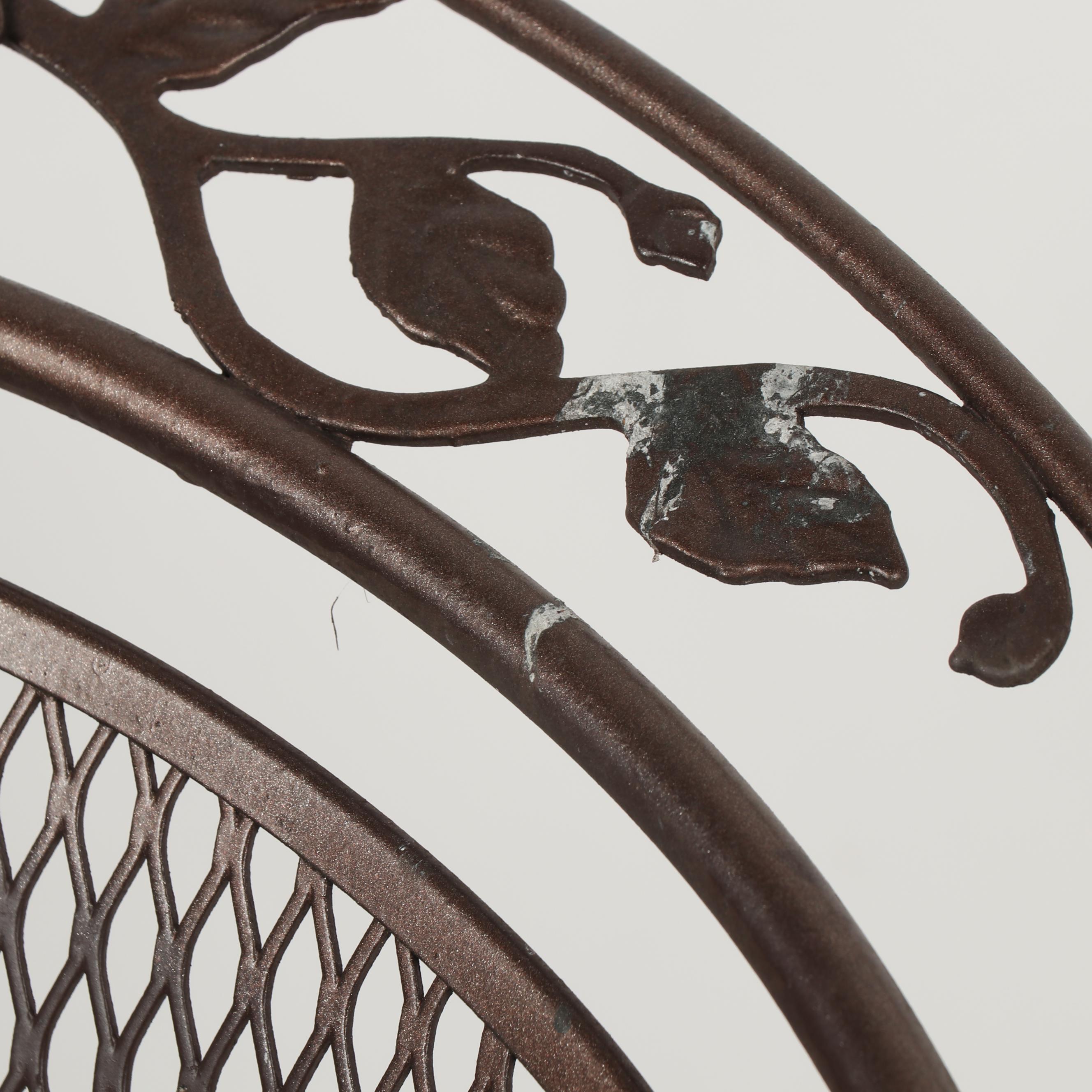 Pair of Patio Armchairs with Side Table