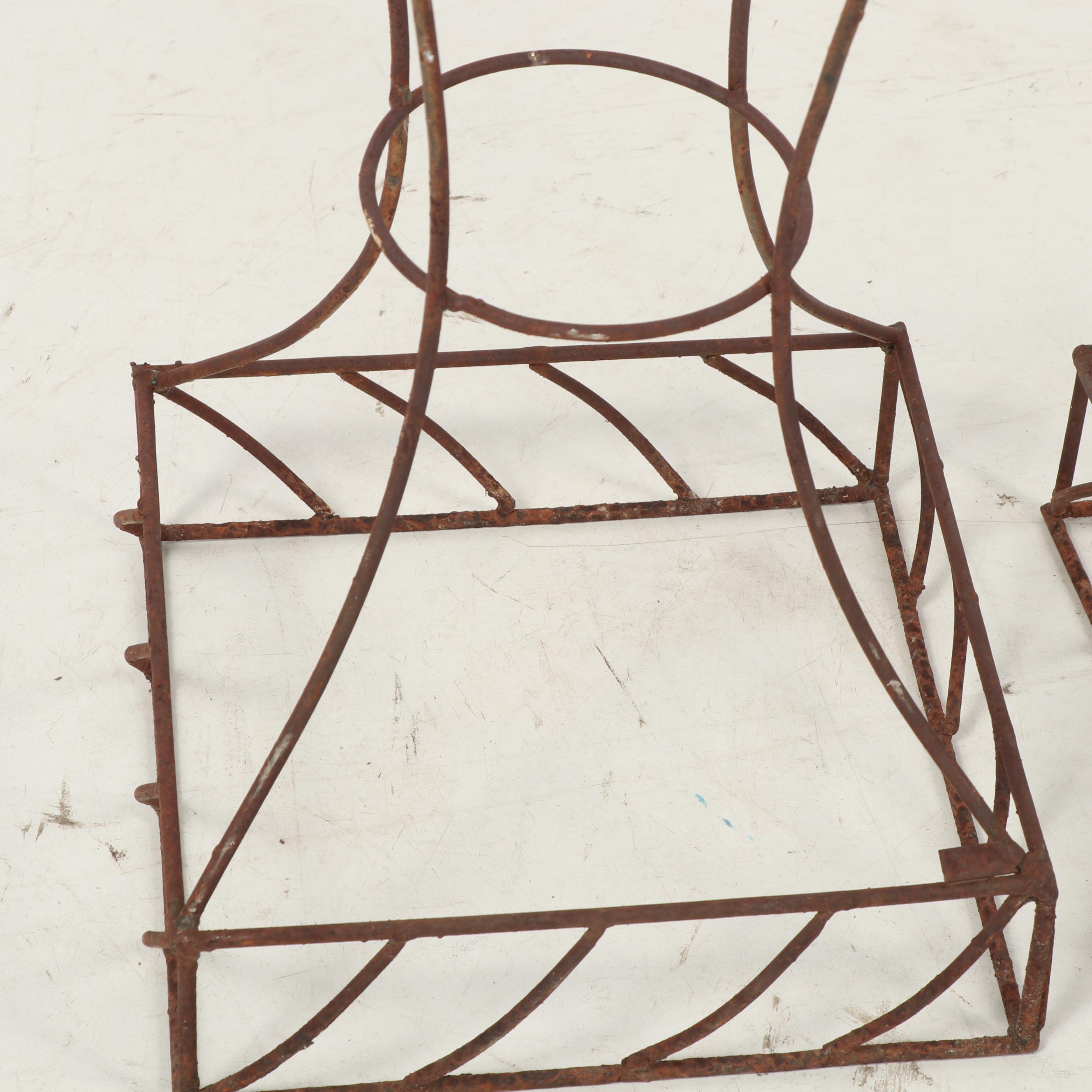 Pair of Metal Planters