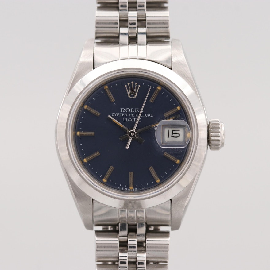 Rolex Date Stainless Steel Wristwatch, 1984