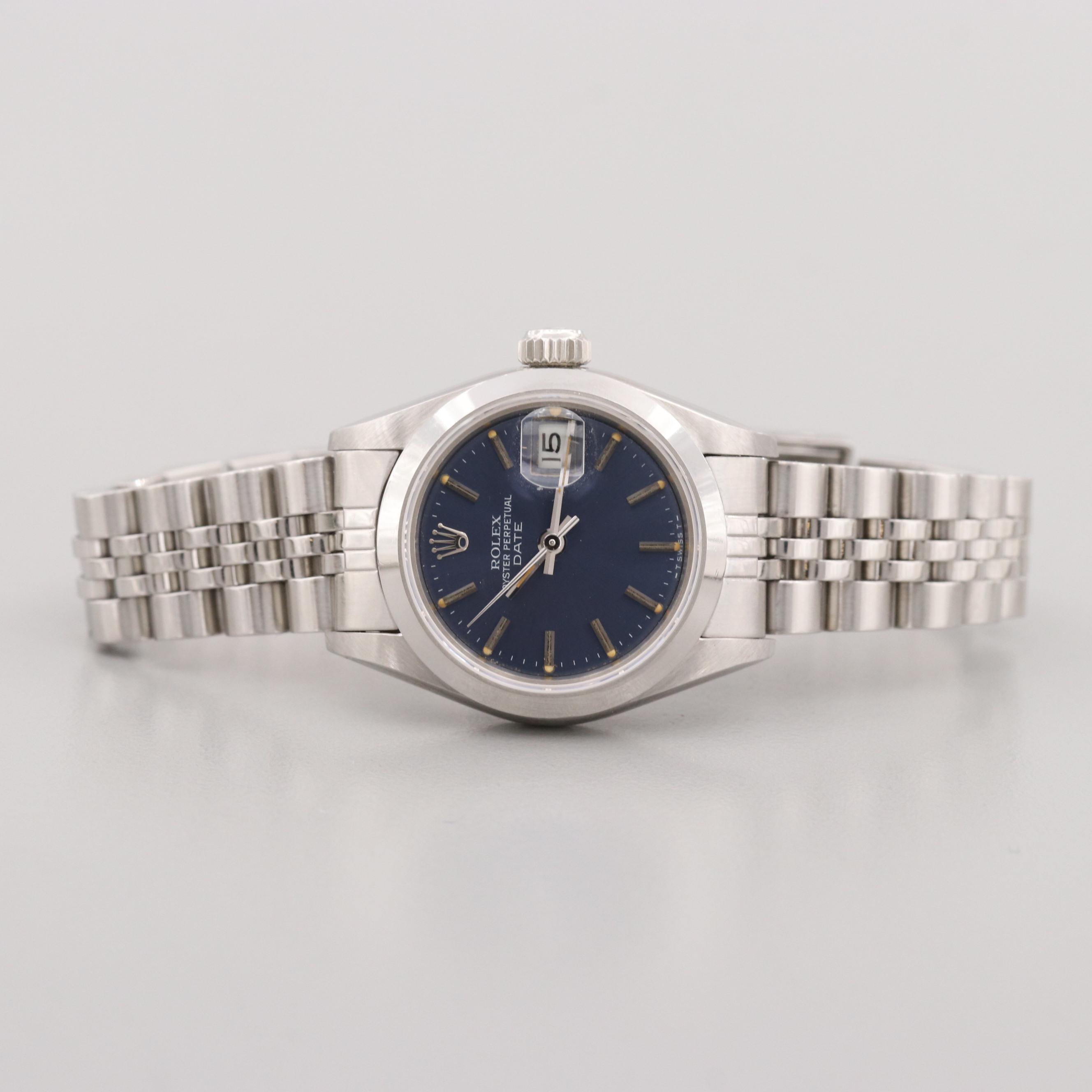 Rolex Date Stainless Steel Watch, 1984