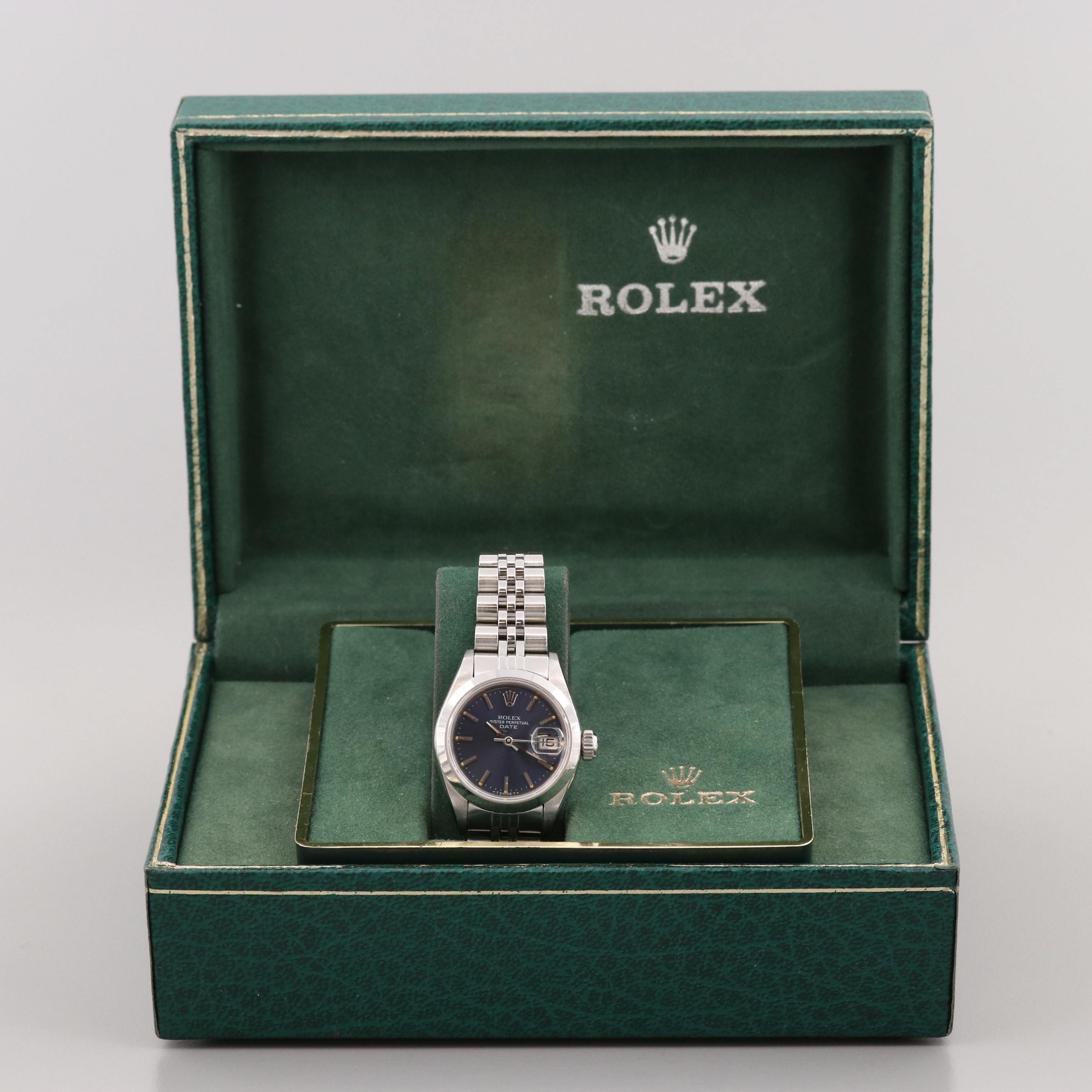 Rolex Date Stainless Steel Watch, 1984