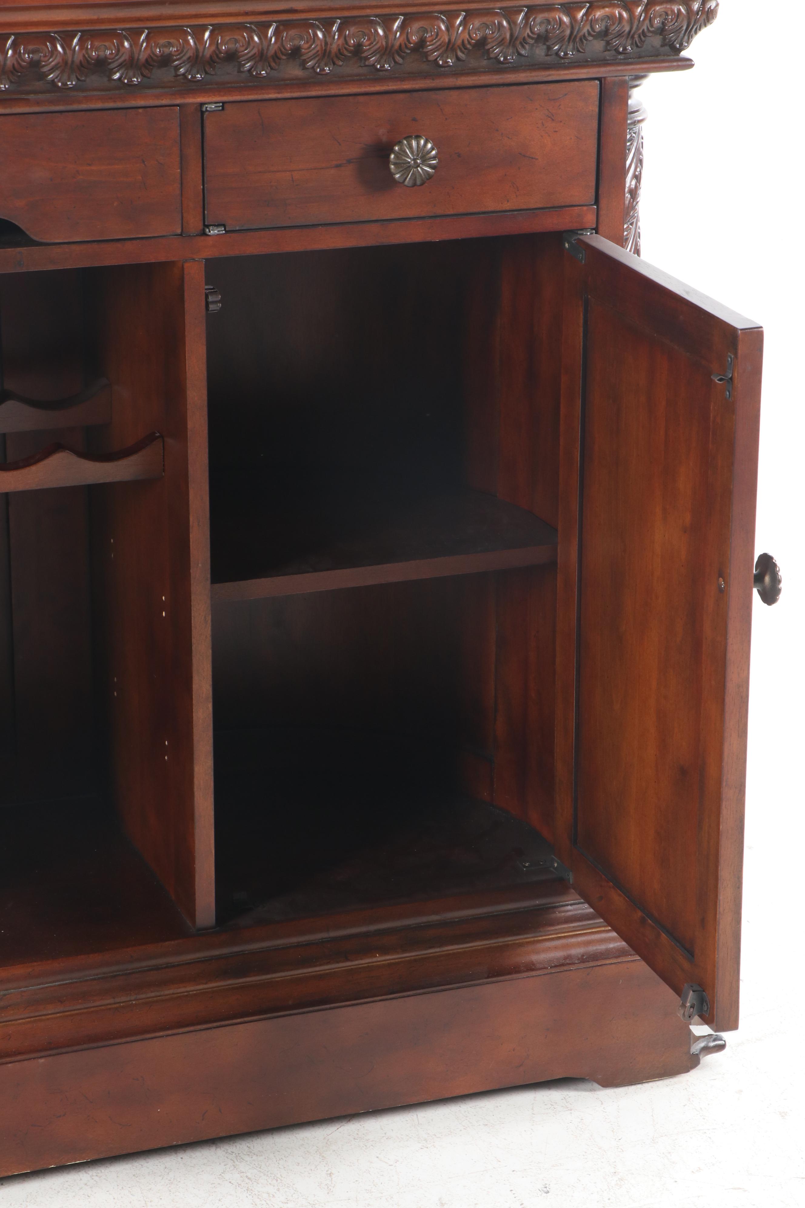 Contemporary Marble Top Bar