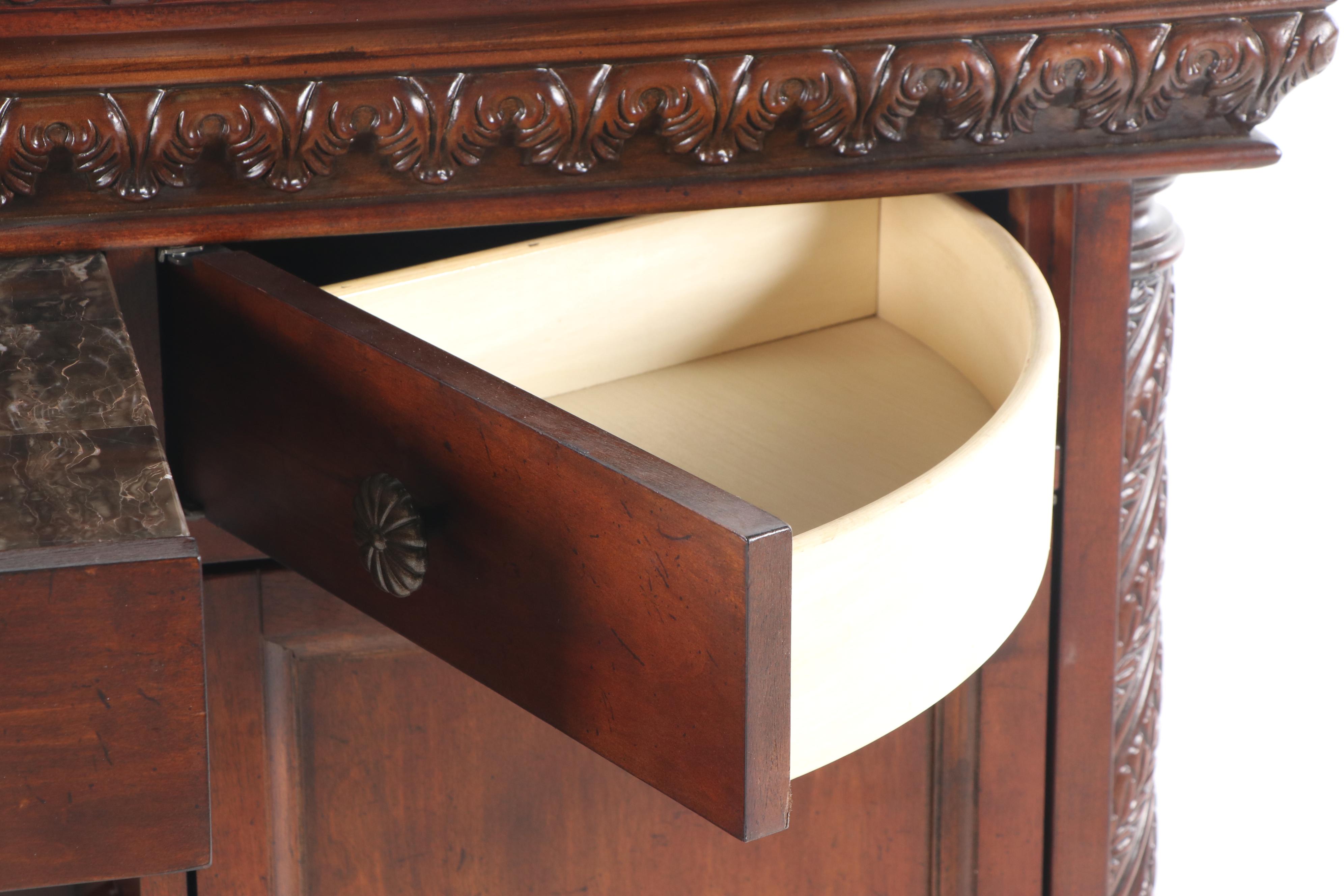 Contemporary Marble Top Bar