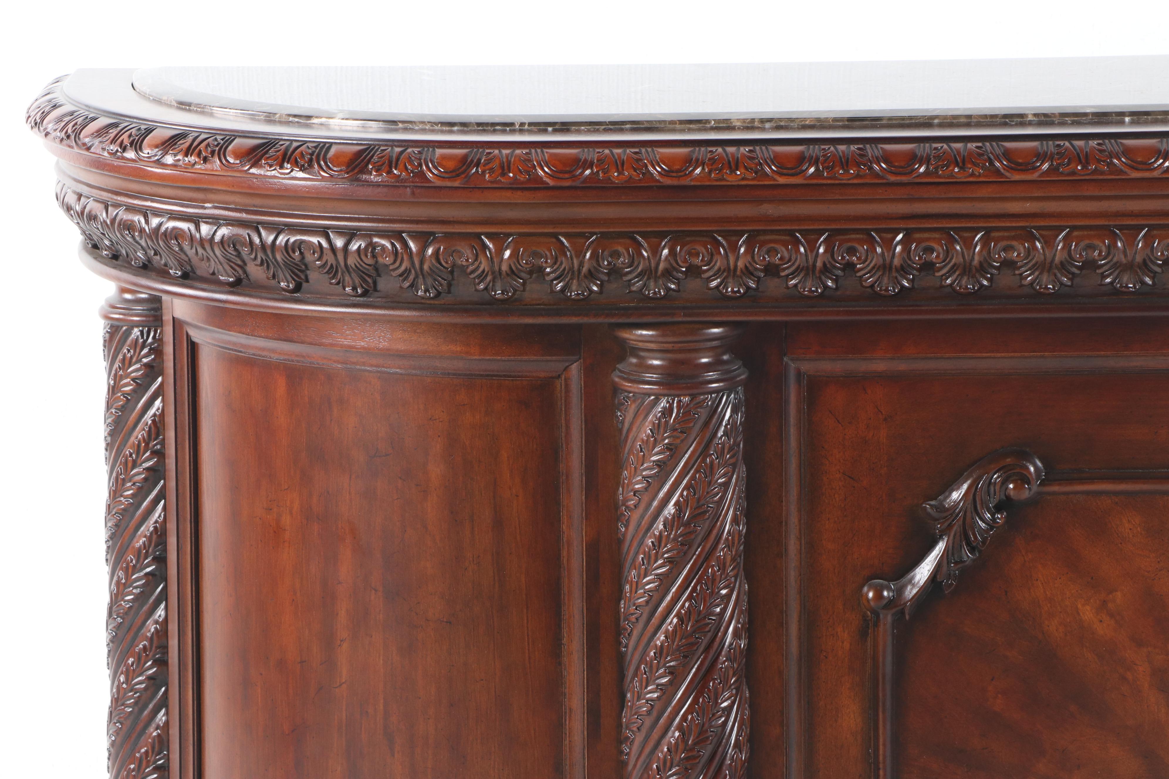 Contemporary Marble Top Bar