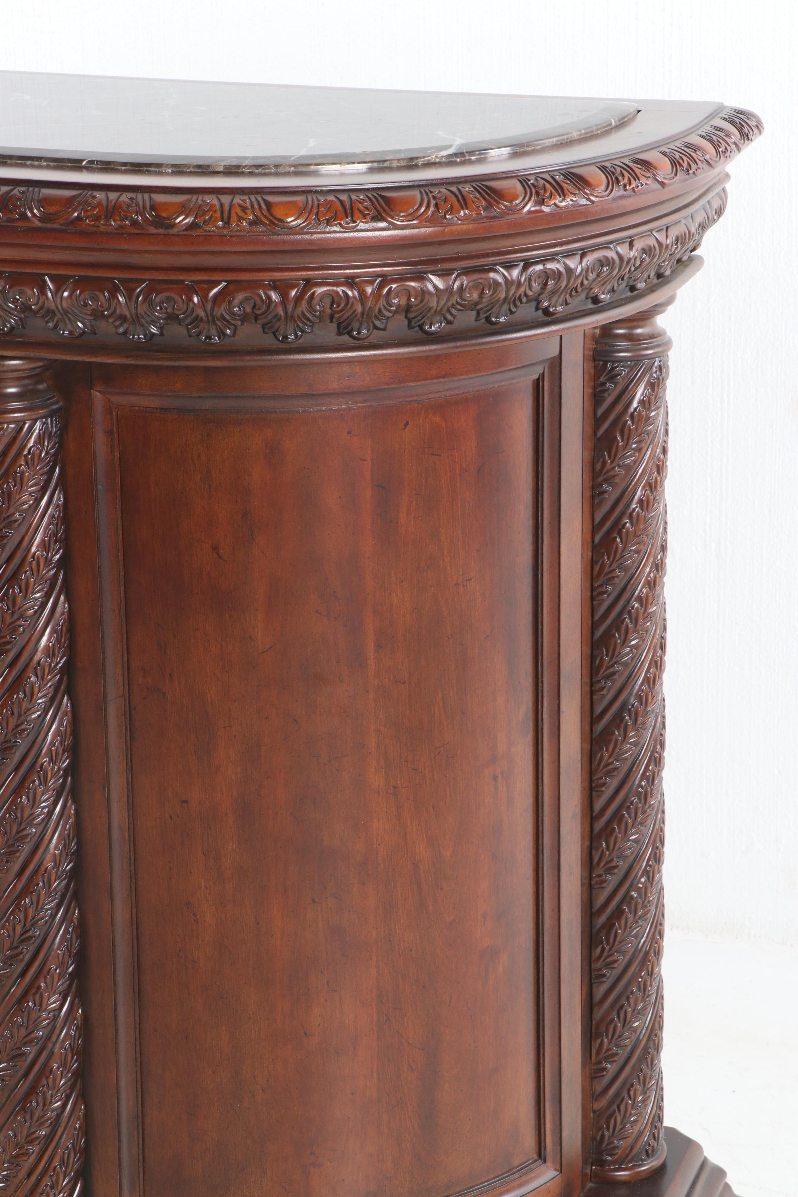 Contemporary Marble Top Bar