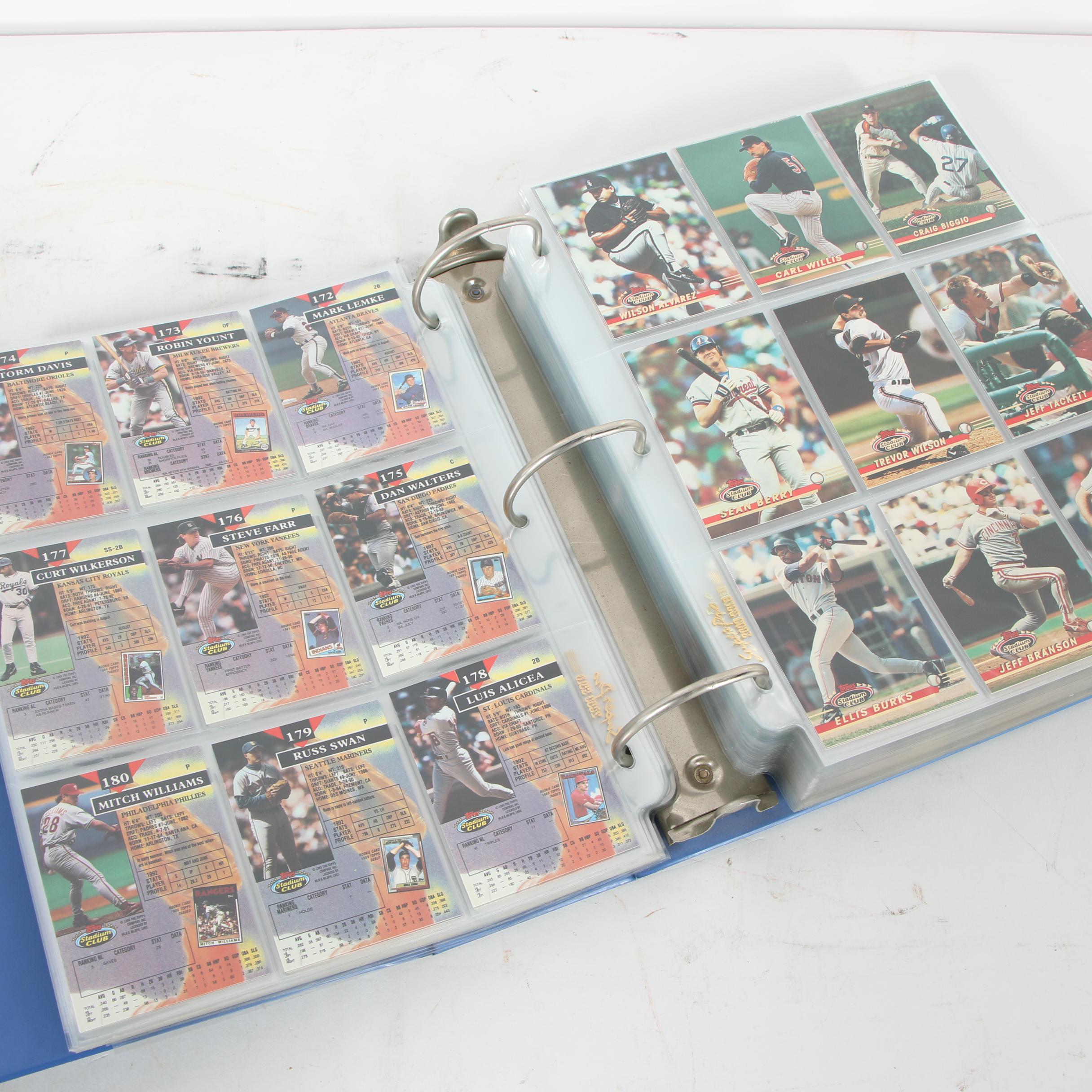 Topps Stadium Club Baseball Card Collection, 1991-1994