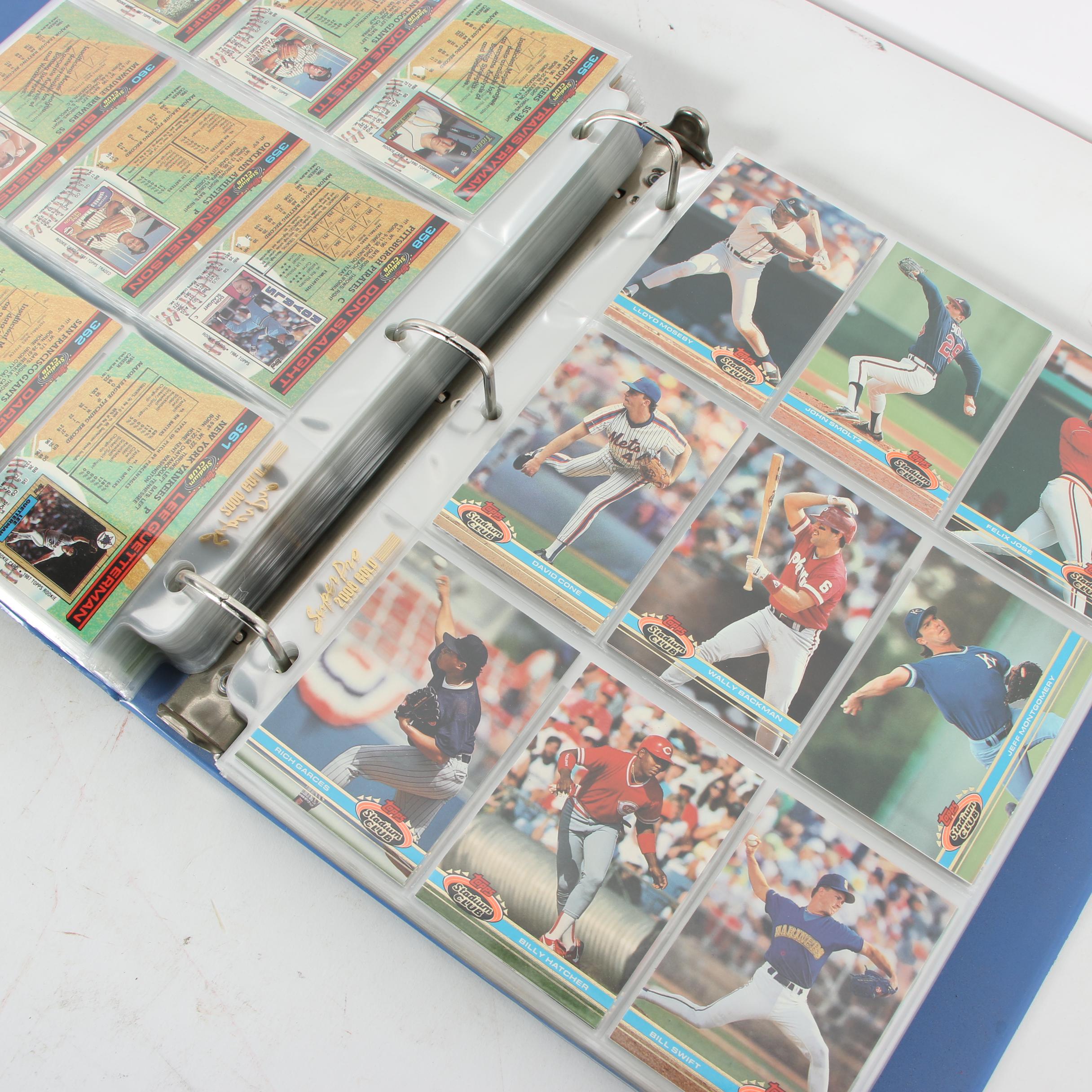 Topps Stadium Club Baseball Card Collection, 1991-1994