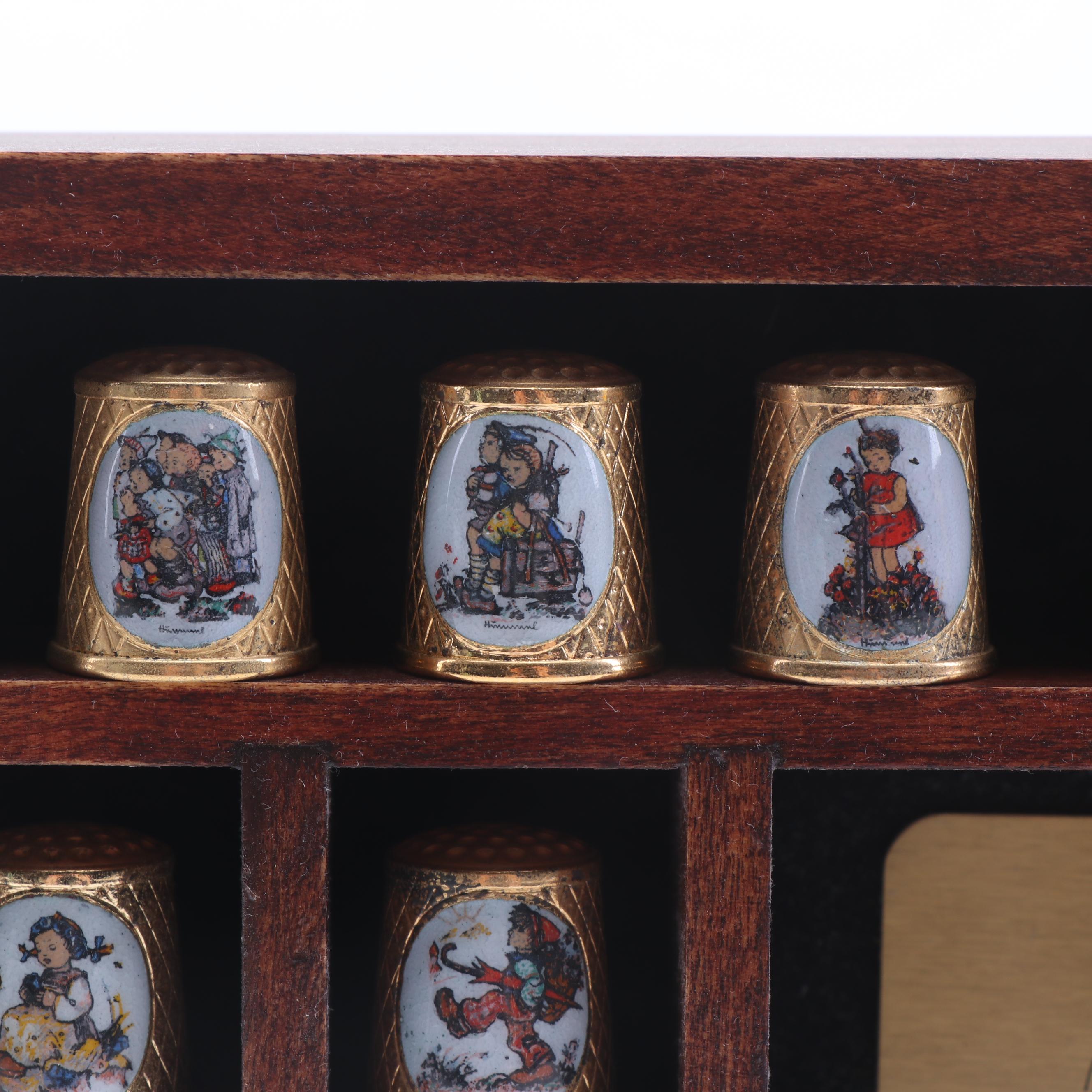 Hummel "School Children" Thimbles