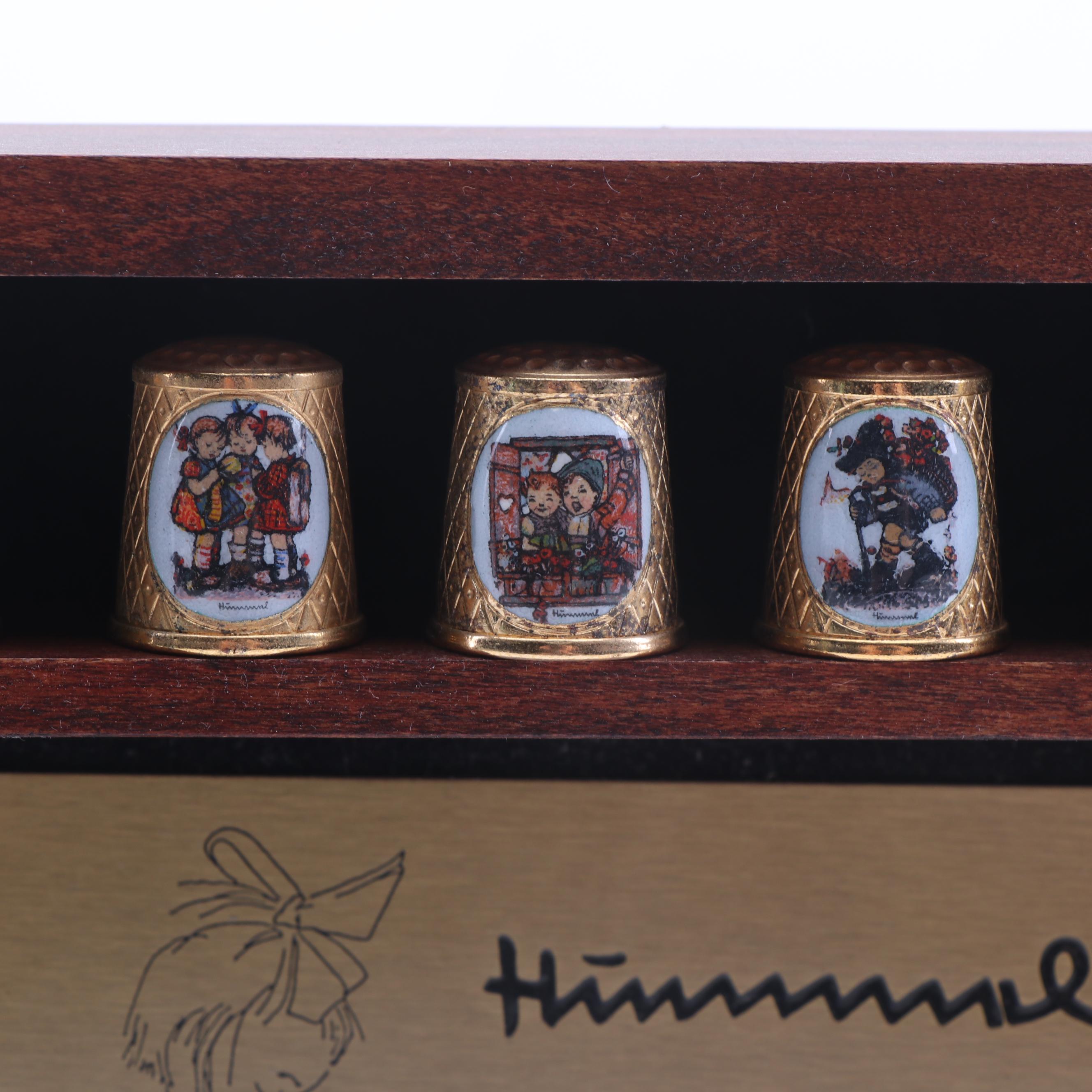 Hummel "School Children" Thimbles