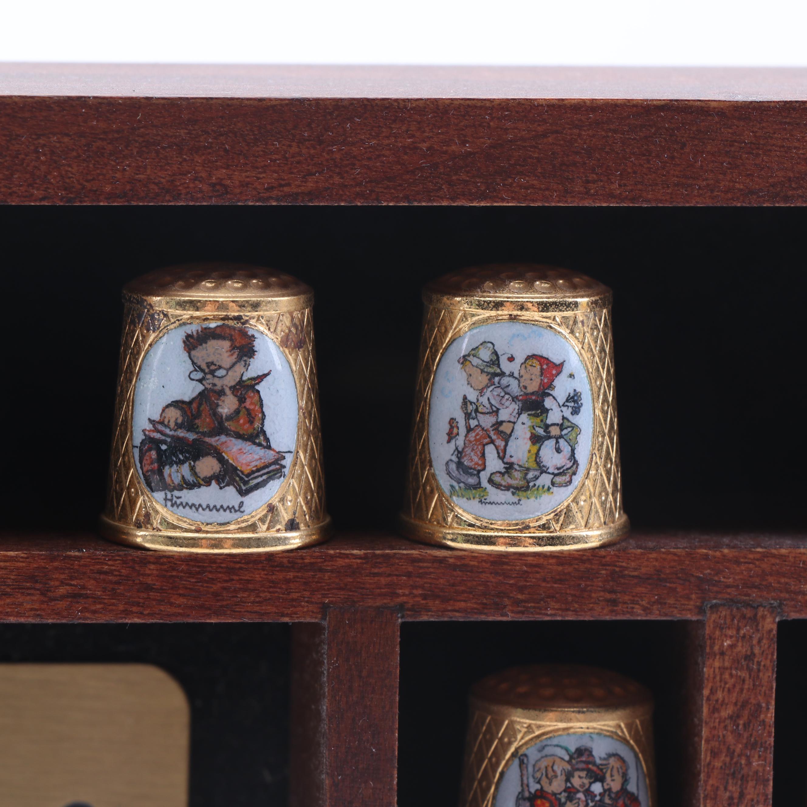 Hummel "School Children" Thimbles