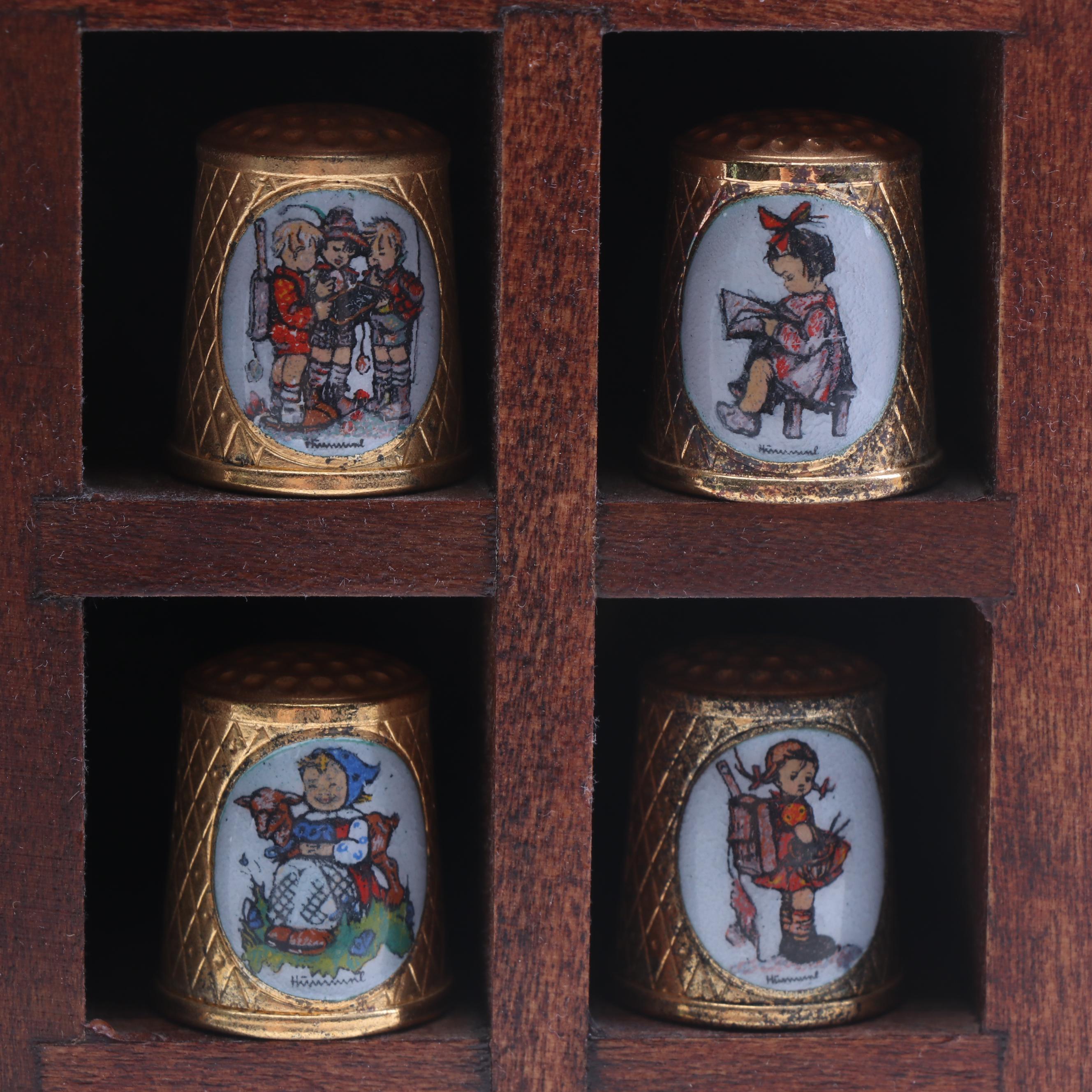 Hummel "School Children" Thimbles