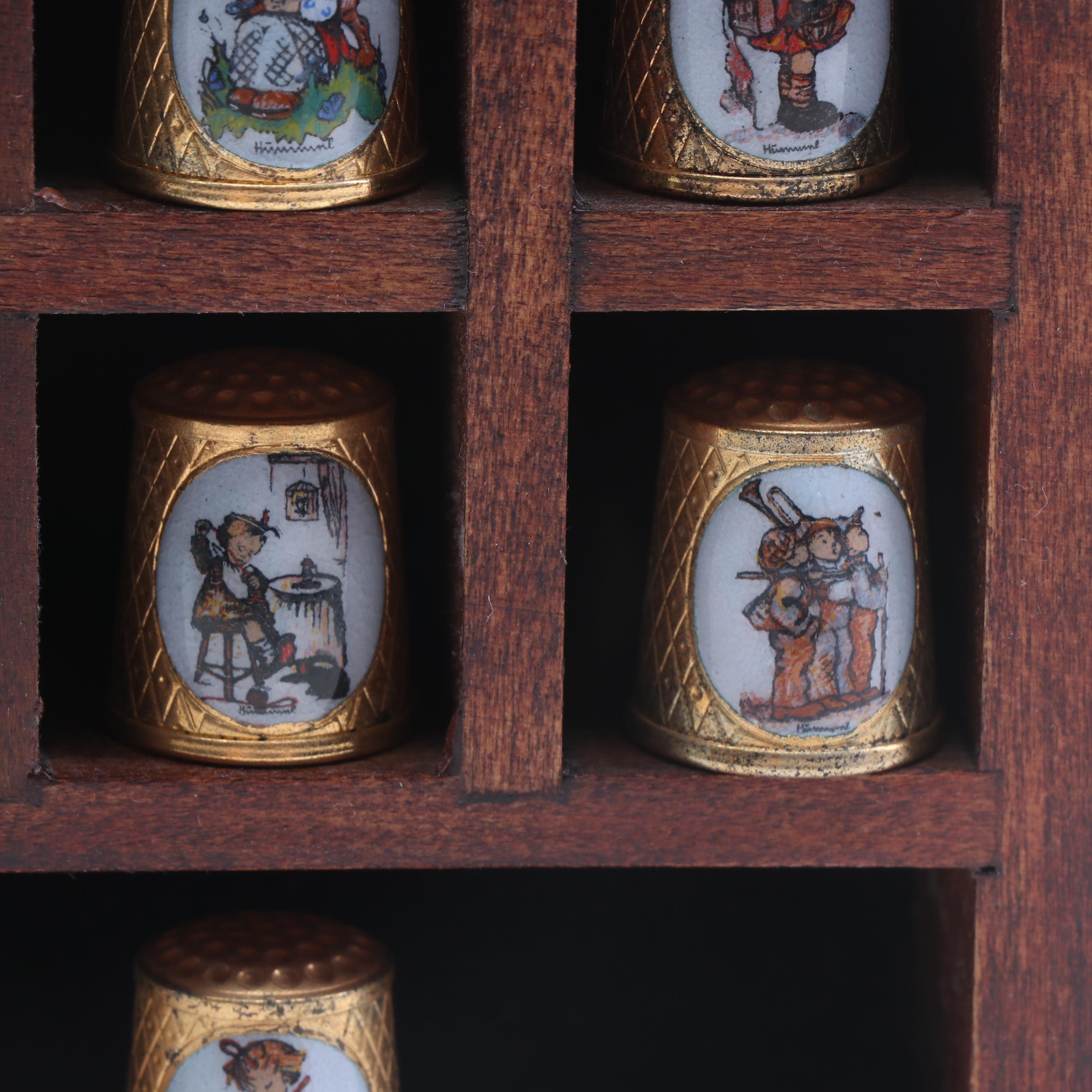 Hummel "School Children" Thimbles