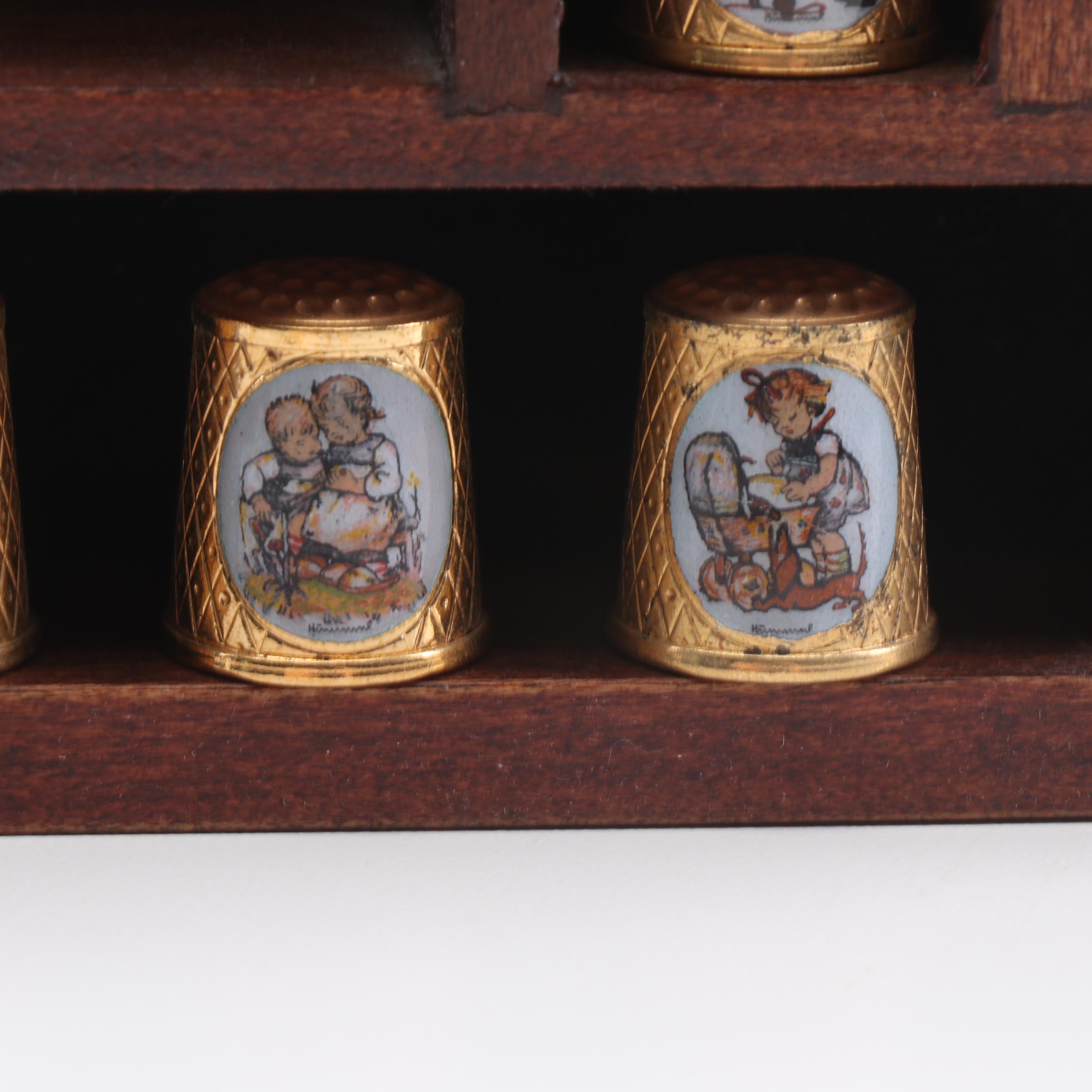Hummel "School Children" Thimbles