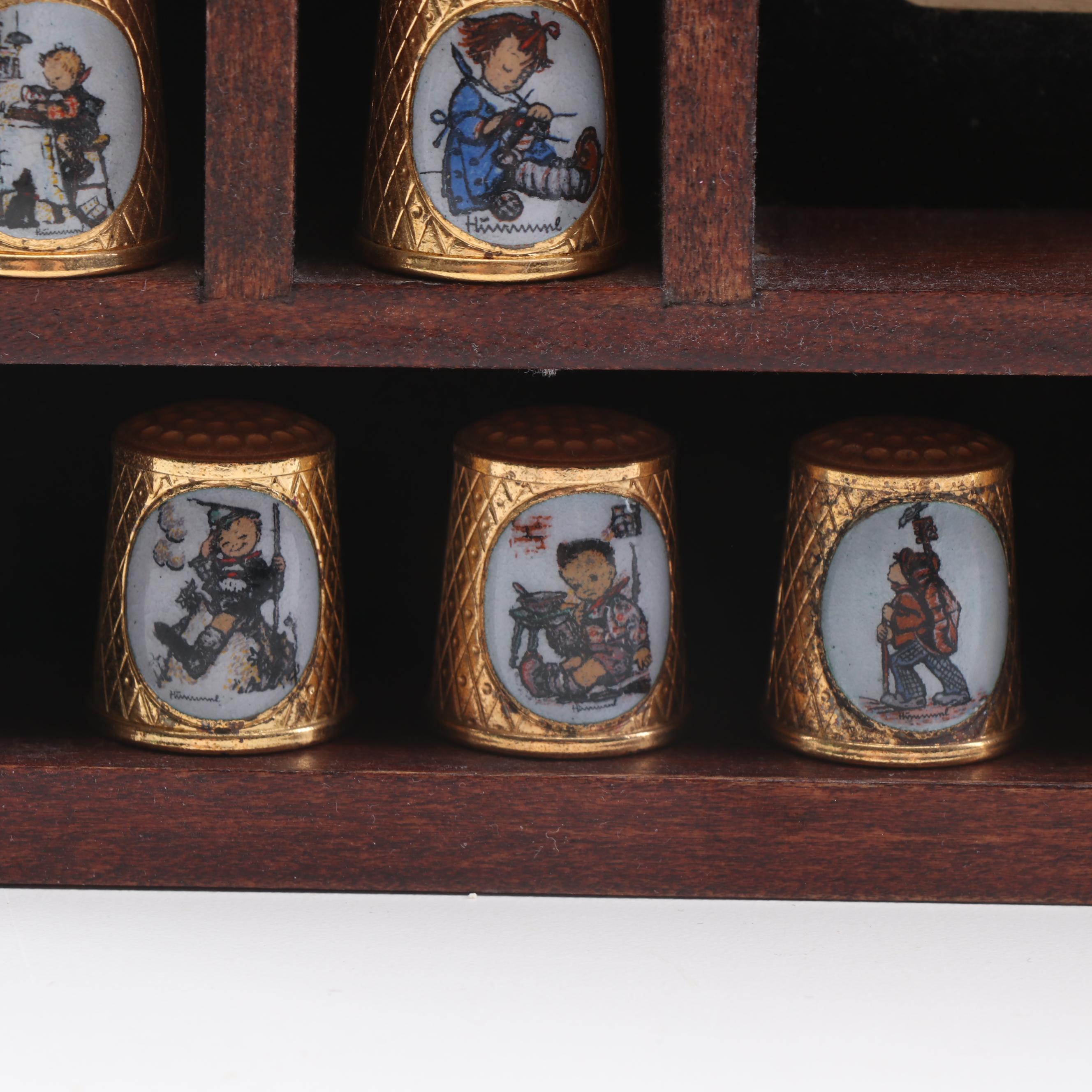 Hummel "School Children" Thimbles