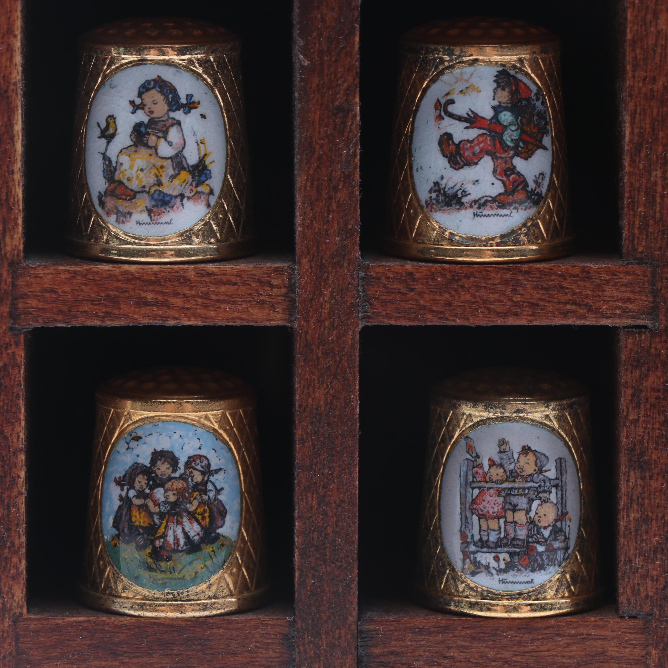 Hummel "School Children" Thimbles