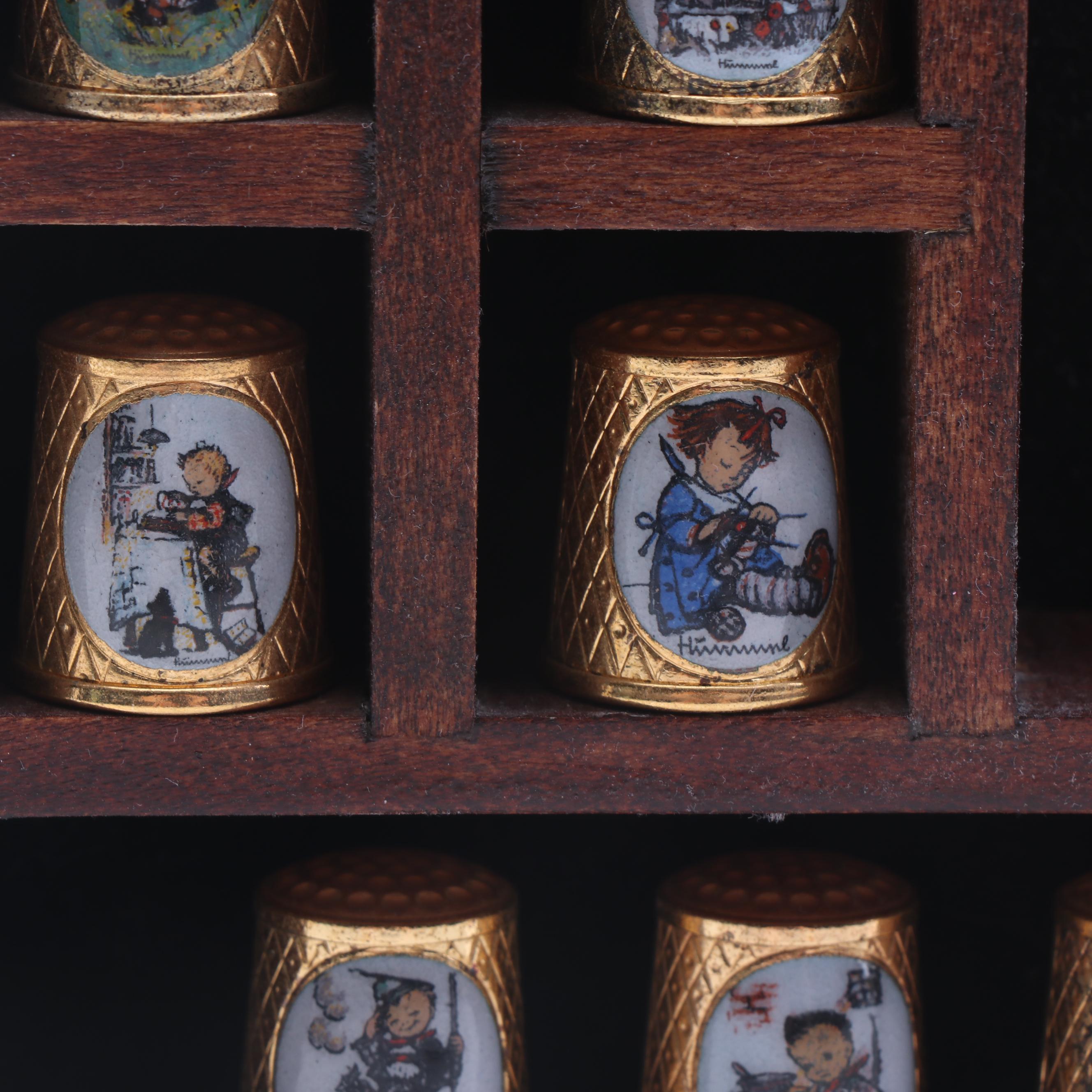 Hummel "School Children" Thimbles