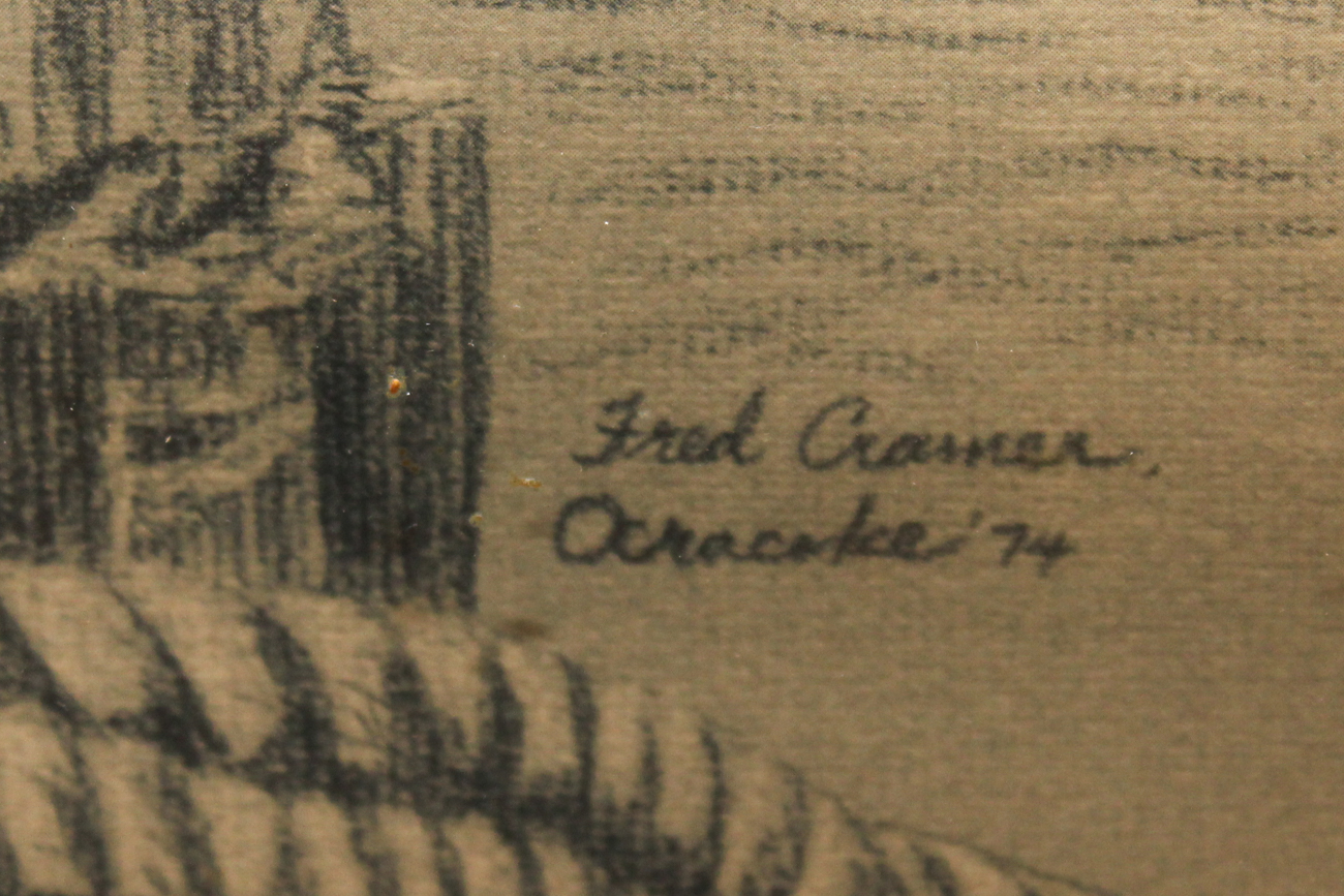 Offset Lithograph after Fred Cramer "Ocracoke"