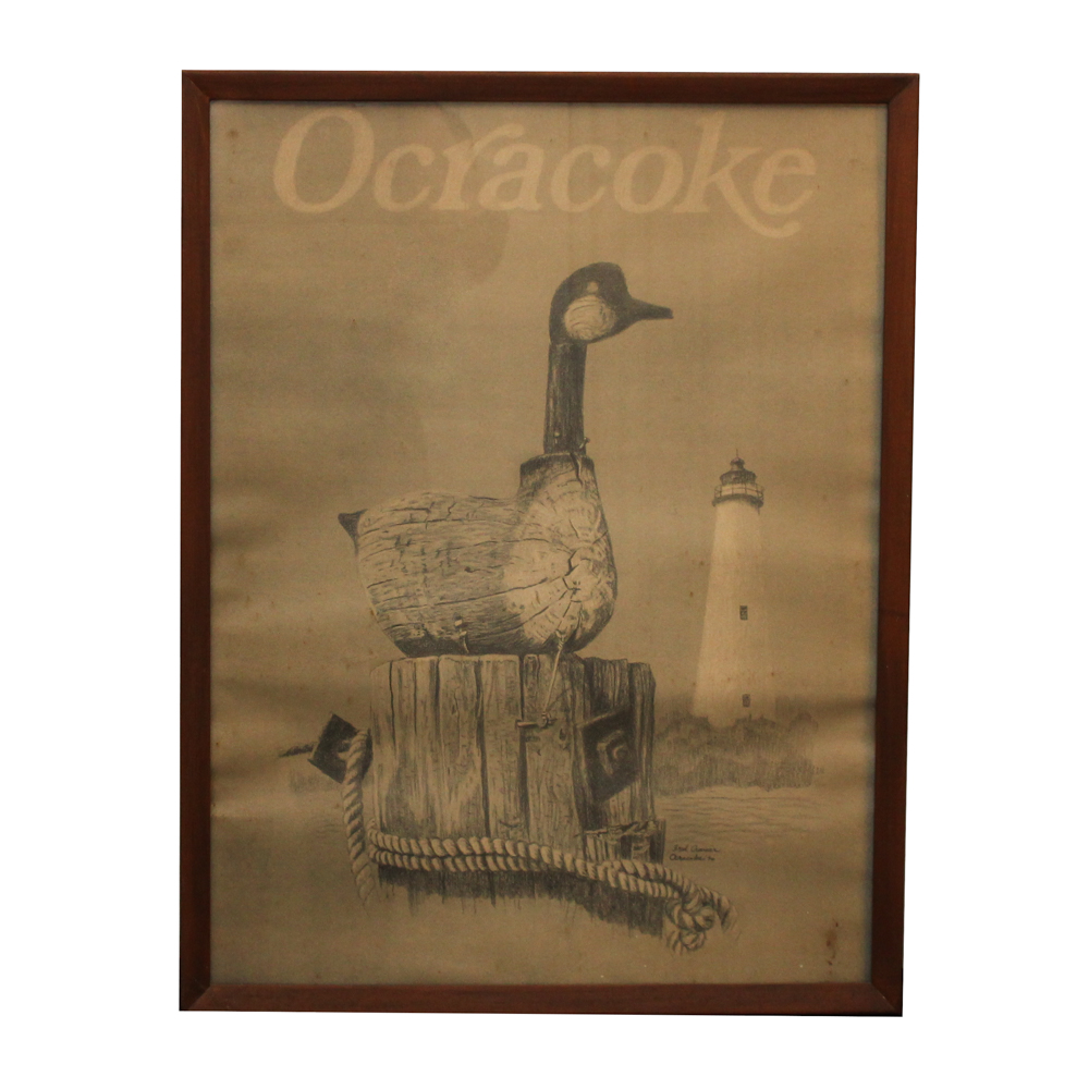 Offset Lithograph after Fred Cramer "Ocracoke"