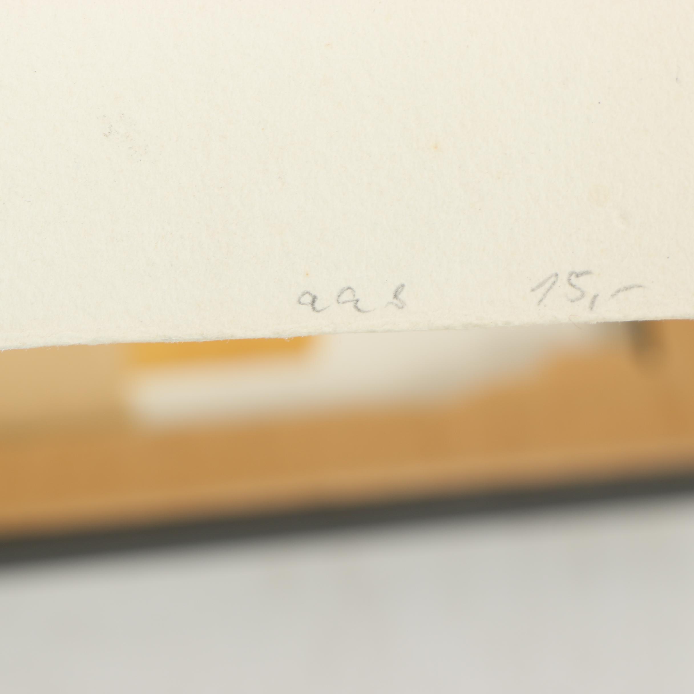 1930 German Architectural Etching with Aquatint "Ulm"