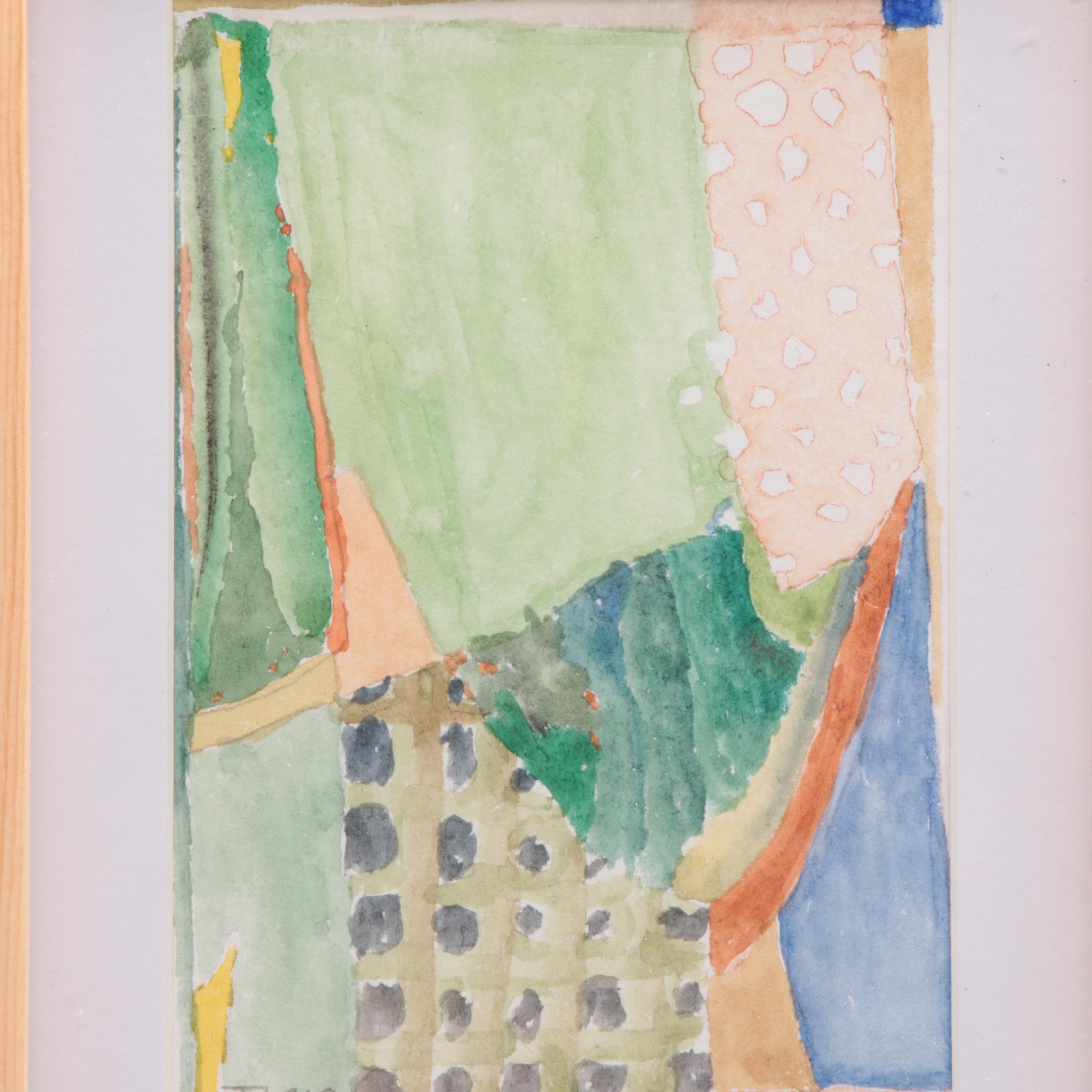 Trey Hoover Contemporary Abstract Watercolor Painting