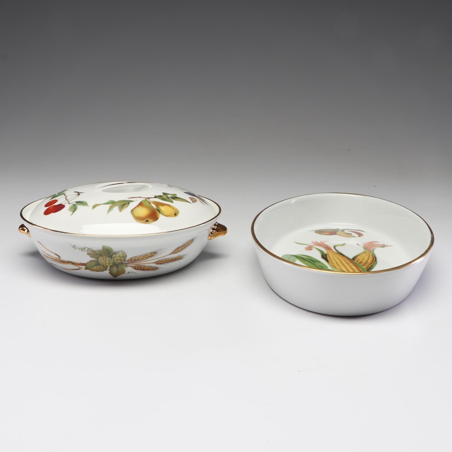 Royal Worchester "Evesham" Porcelain Bakeware