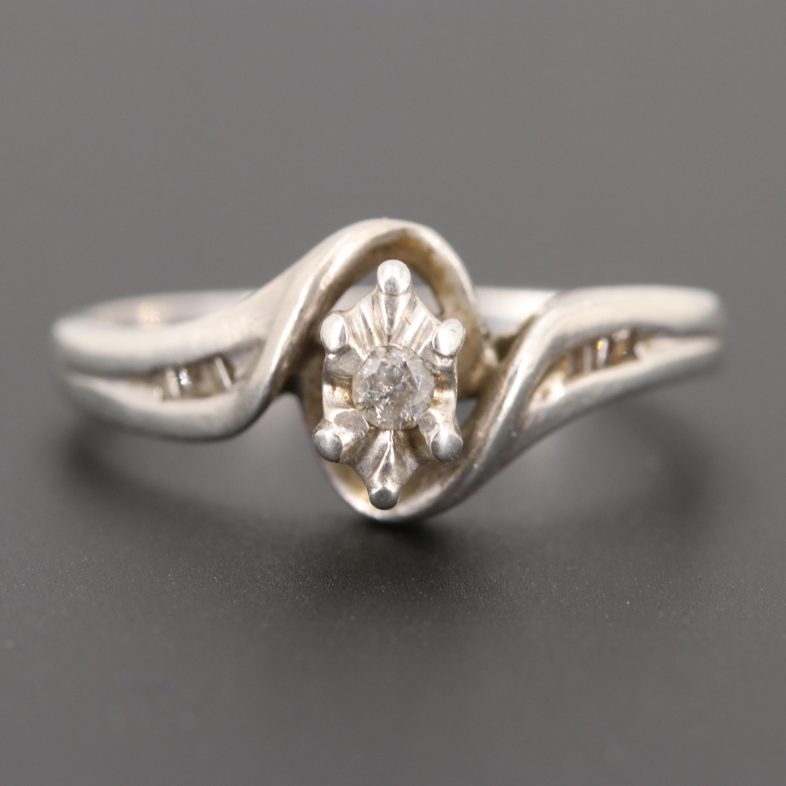 Sterling Silver Diamond Rings