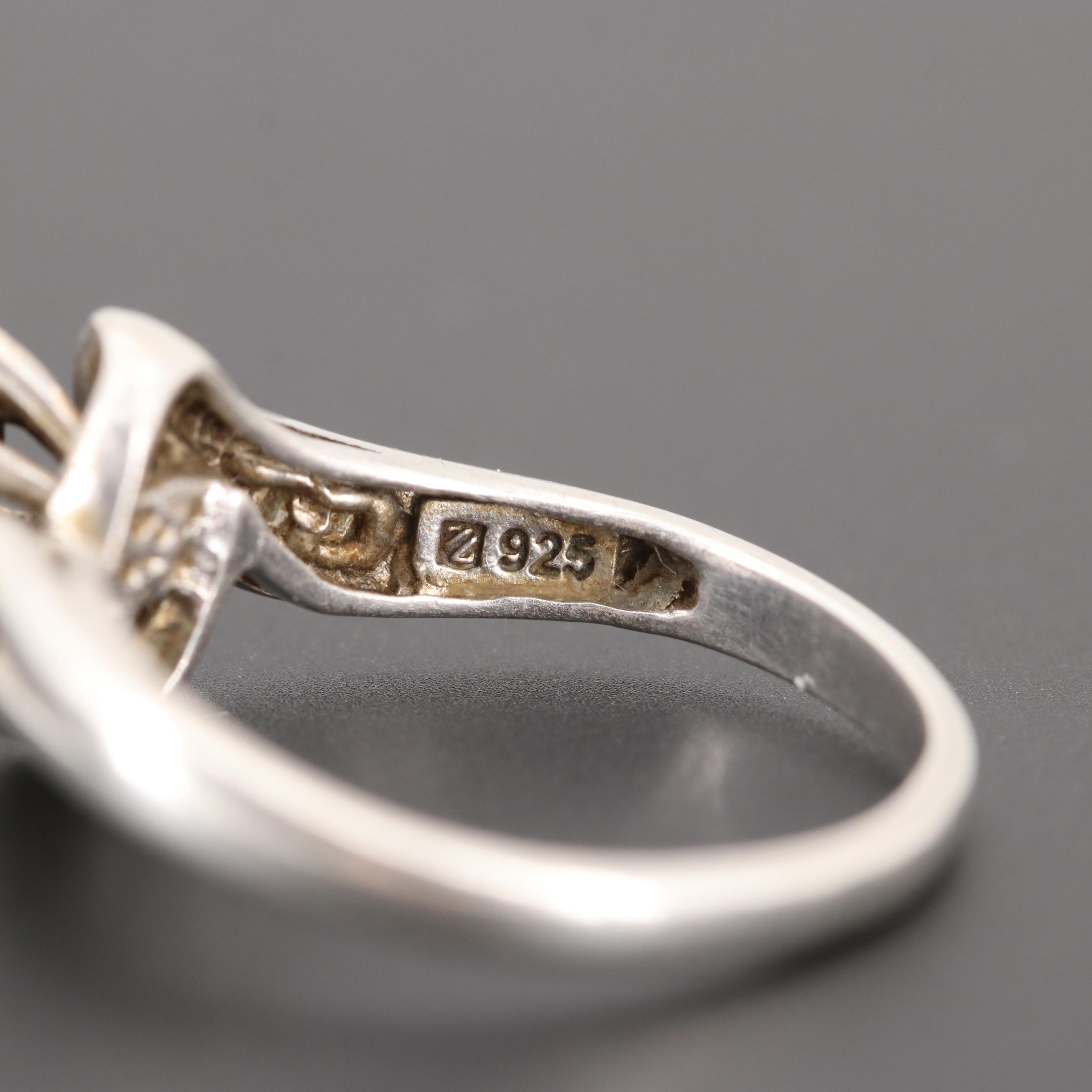 Sterling Silver Diamond Rings